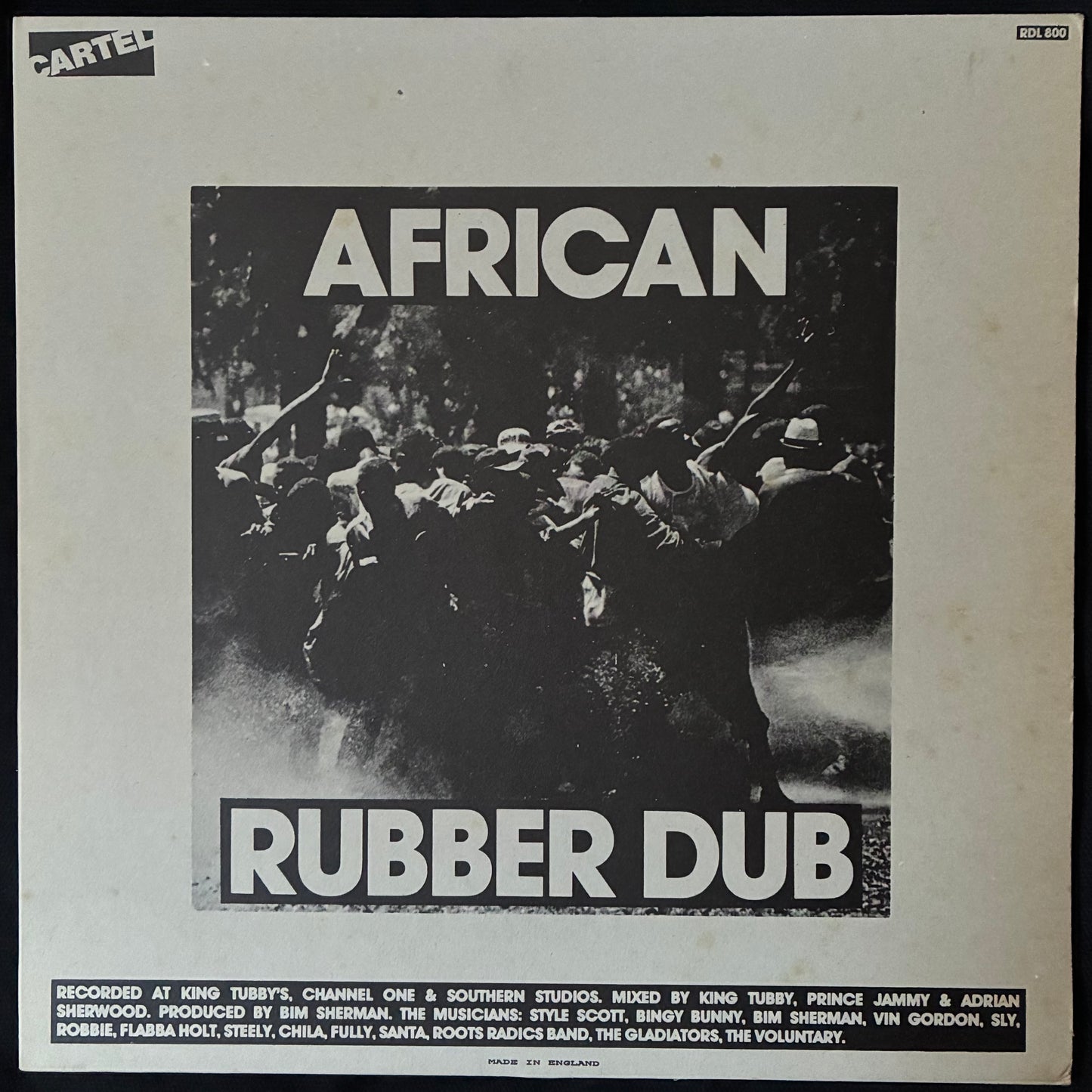 BIM SHERMAN - AFRICAN RUBBER DUB (USED VINYL 1987 UK M-/EX+)