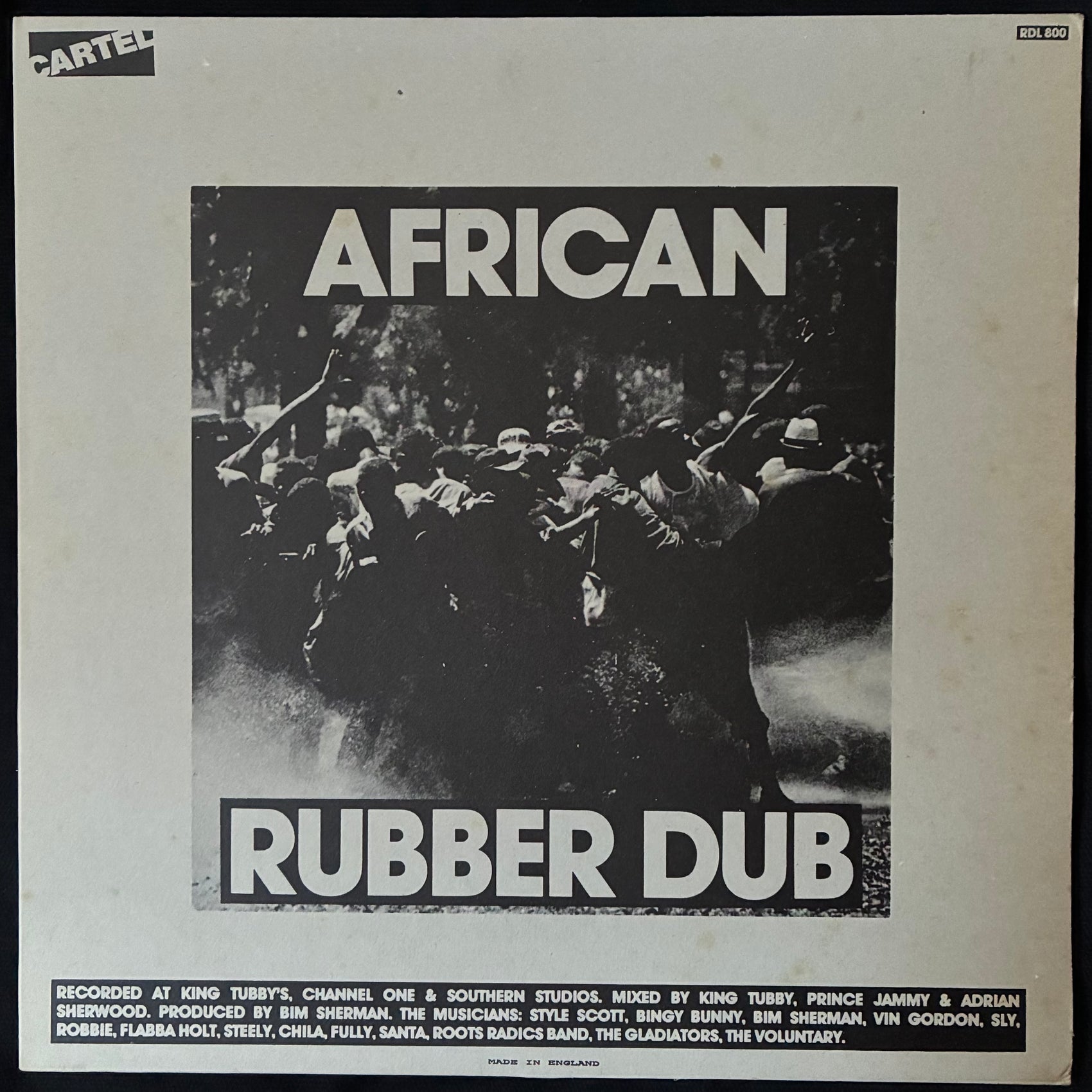 BIM SHERMAN - AFRICAN RUBBER DUB (USED VINYL 1987 UK M-/EX+)