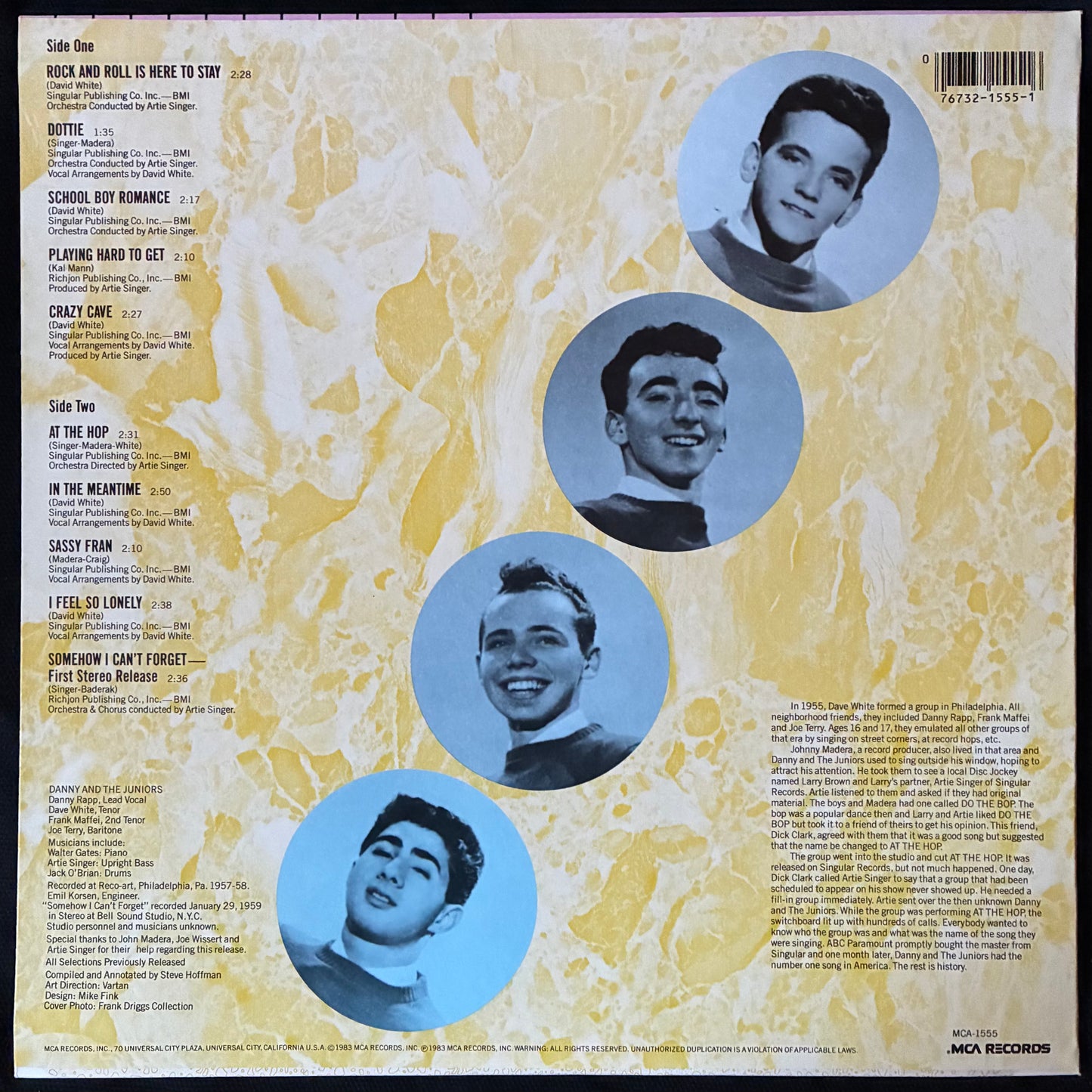 DANNY AND THE JUNIORS - ROCKIN' WITH DANNY AND THE JUNIORS (USED VINYL 1983 US M-/M-)