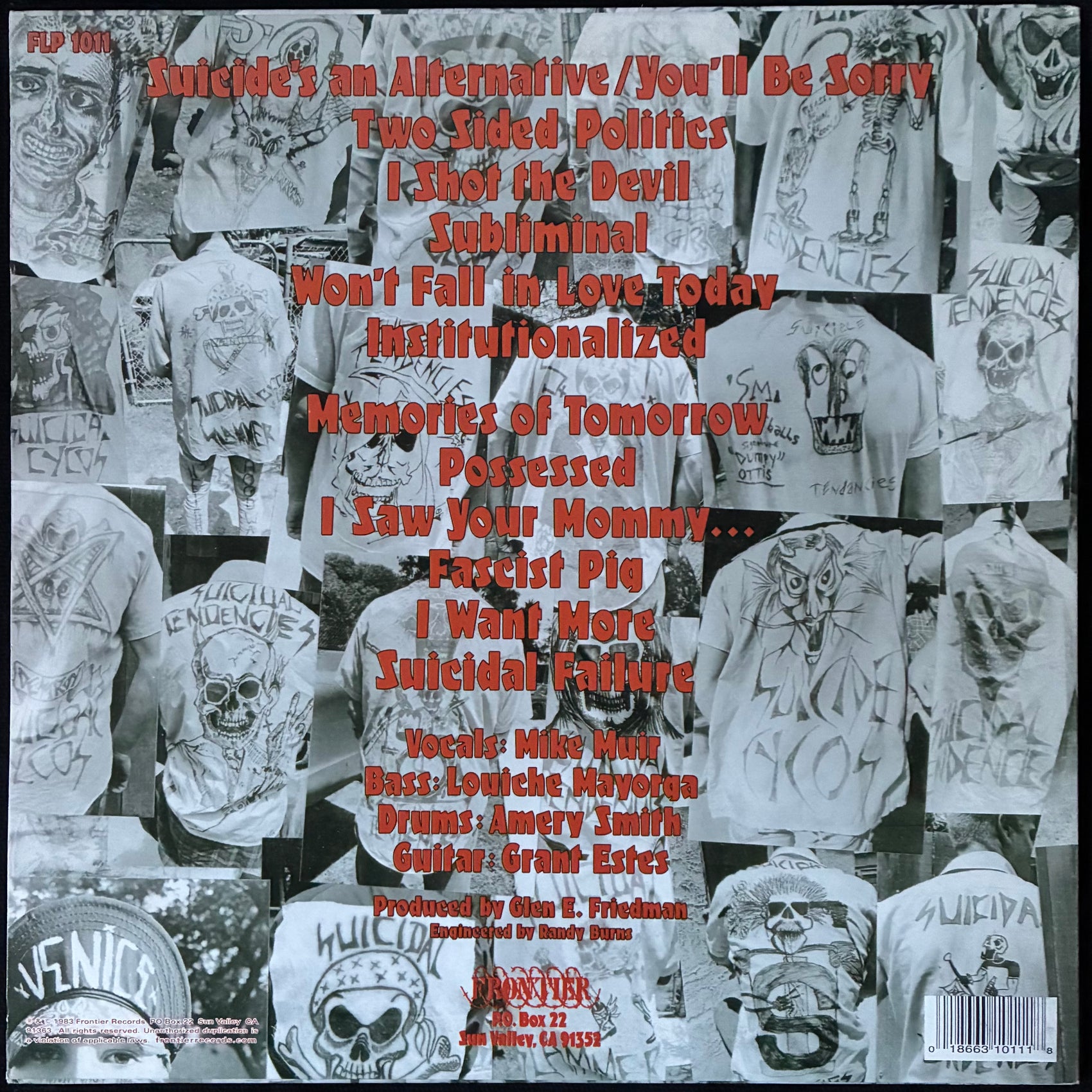 SUICIDAL TENDENCIES - SUICIDAL TENDENCIES (PINK/PURPLE COLOURED) (USED VINYL US M-/M-)
