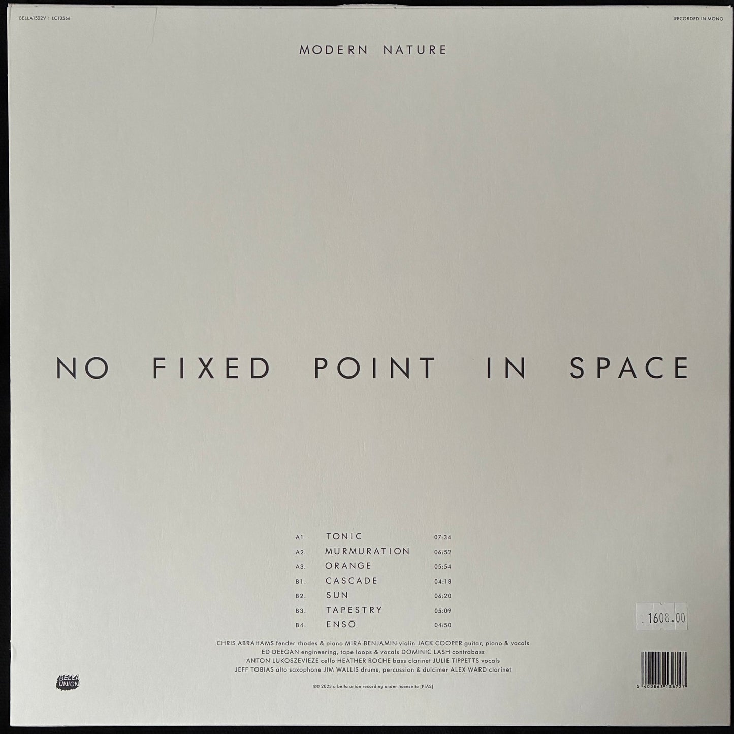 MODERN NATURE - NO FIXED POINT IN SPACE (USED VINYL 2023 UK M-/EX+)