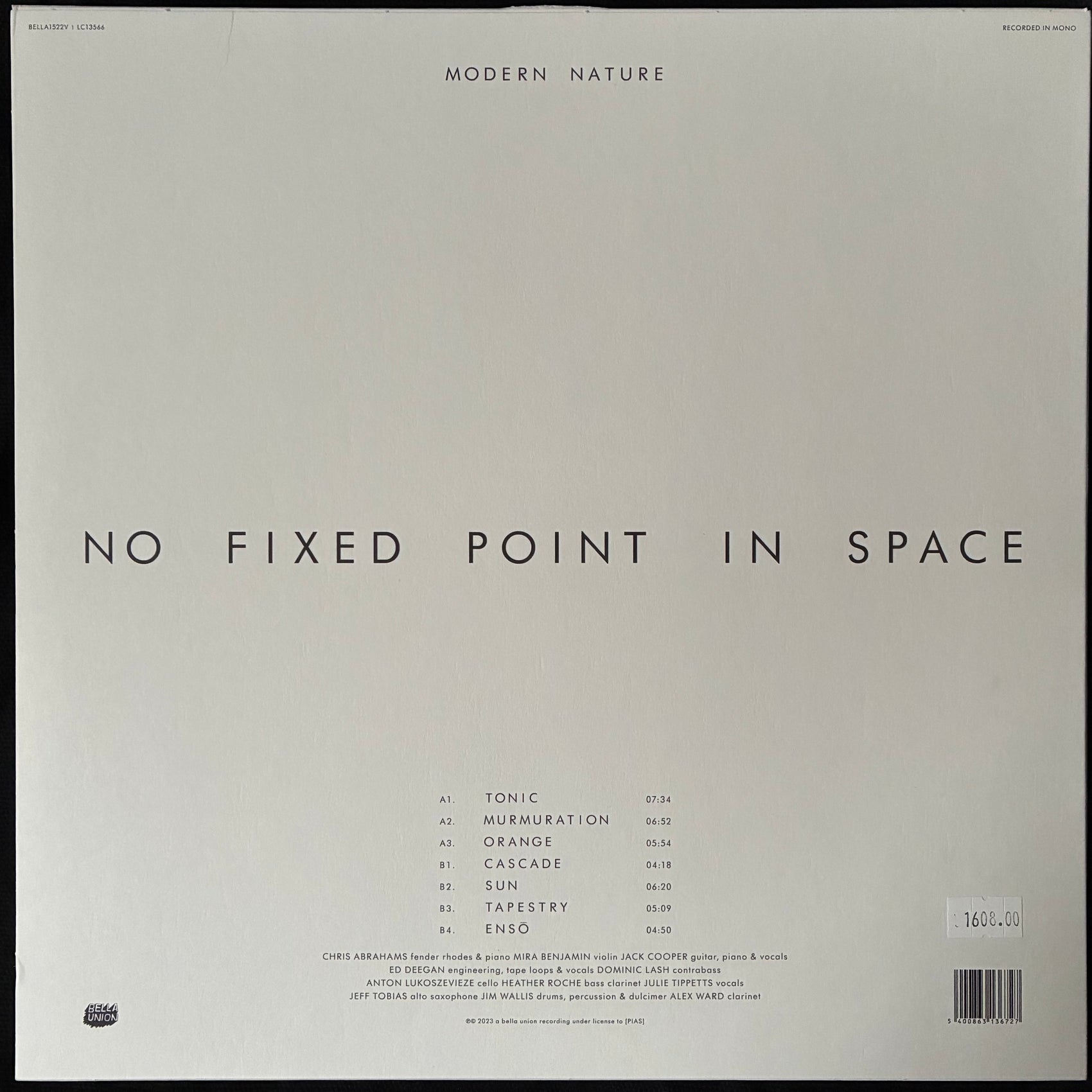MODERN NATURE - NO FIXED POINT IN SPACE (USED VINYL 2023 UK M-/EX+)