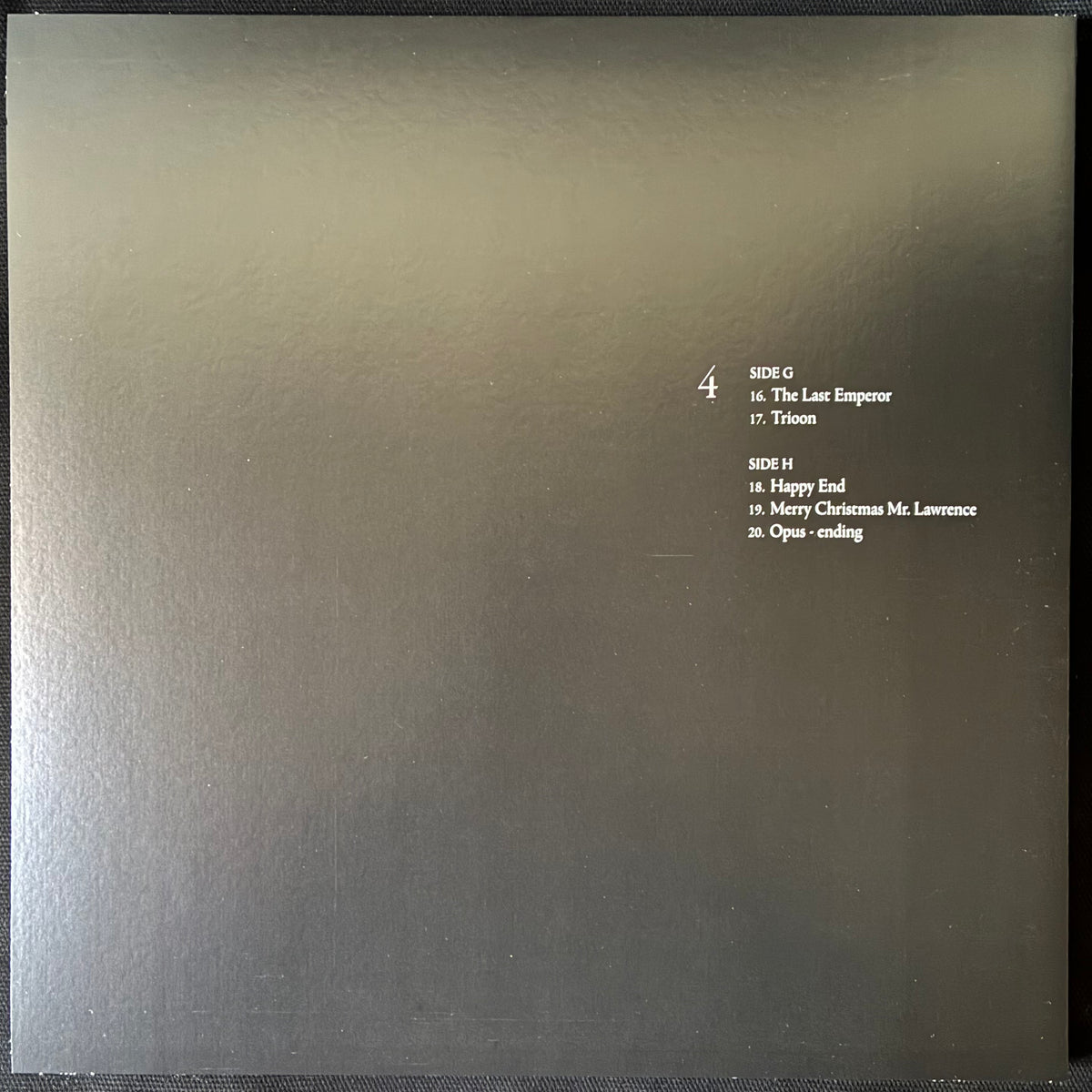 RYUICHI SAKAMOTO - OPUS (4LP BOX EST) (USED VINYL 2024 US M-/M-)