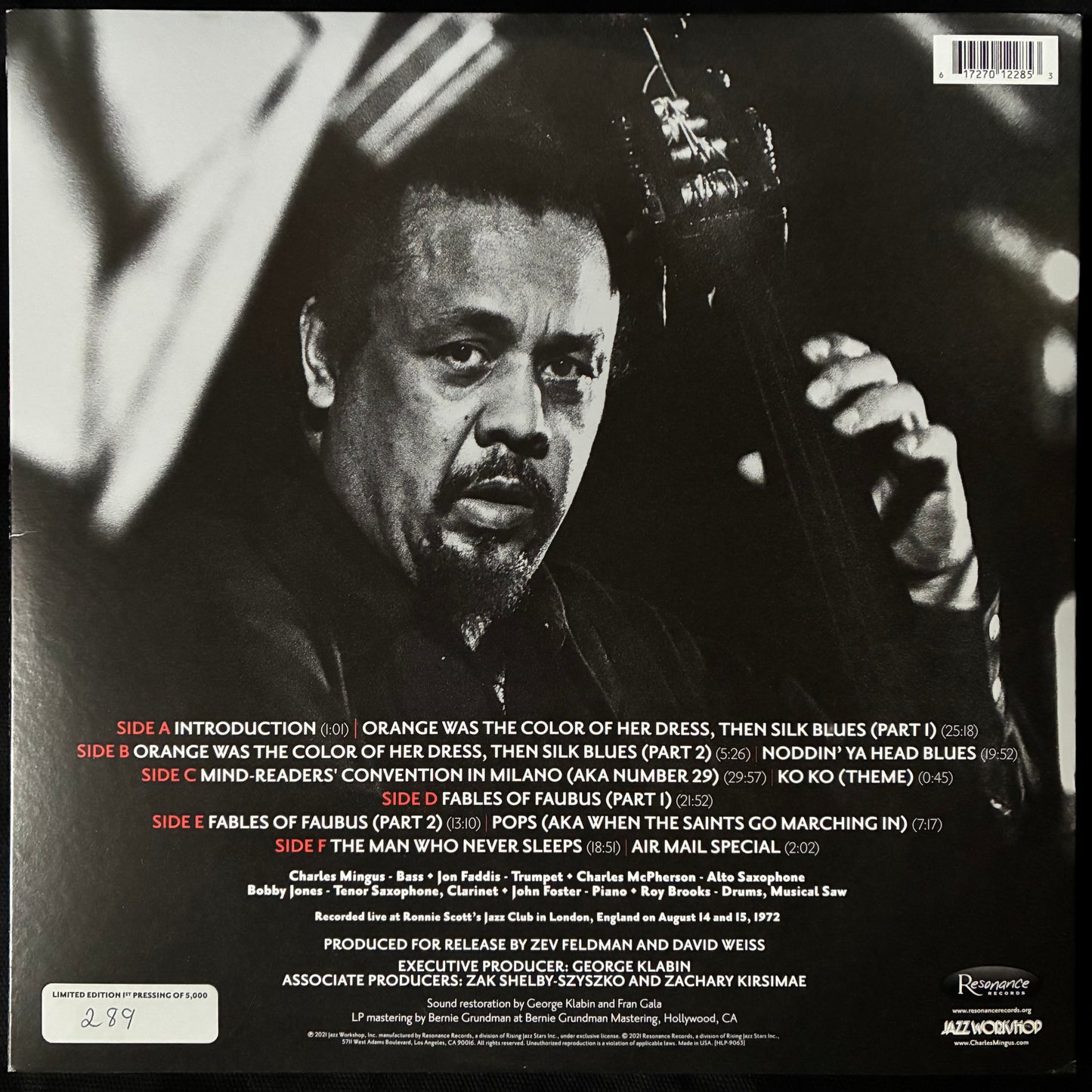 CHARLES MINGUS - THE LOST ALBUM FROM RONNIE SCOTTS (3LP) (180GM) (USED VINYL 2022 US M-/M-)