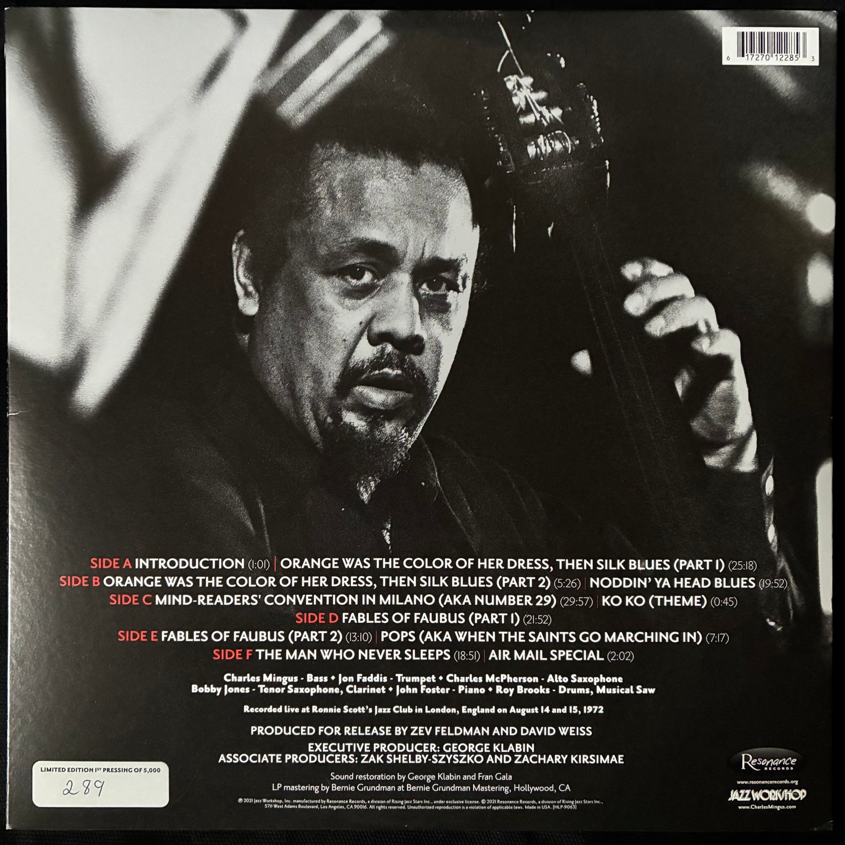 CHARLES MINGUS - THE LOST ALBUM FROM RONNIE SCOTTS (3LP) (180GM) (USED VINYL 2022 US M-/M-)