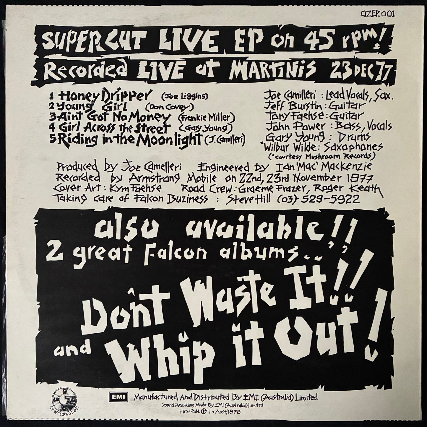 JO JO ZEP AND THE FALCONS - LOUD AND CLEAR (12") (USED VINYL 1978 AUS M-/EX+)