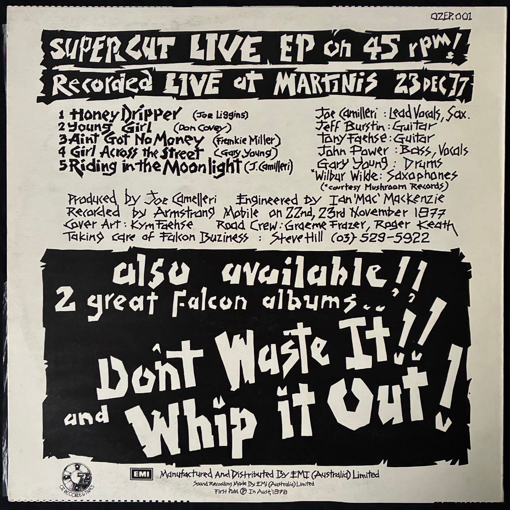 JO JO ZEP AND THE FALCONS - LOUD AND CLEAR (12") (USED VINYL 1978 AUS M-/EX+)
