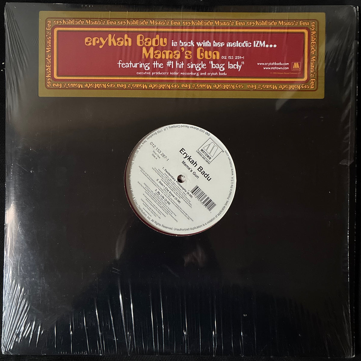 ERYKAH BADU - MAMA'S GUN (RED COLOURED) (2LP) (USED VINYL 2000 US M-/EX+)