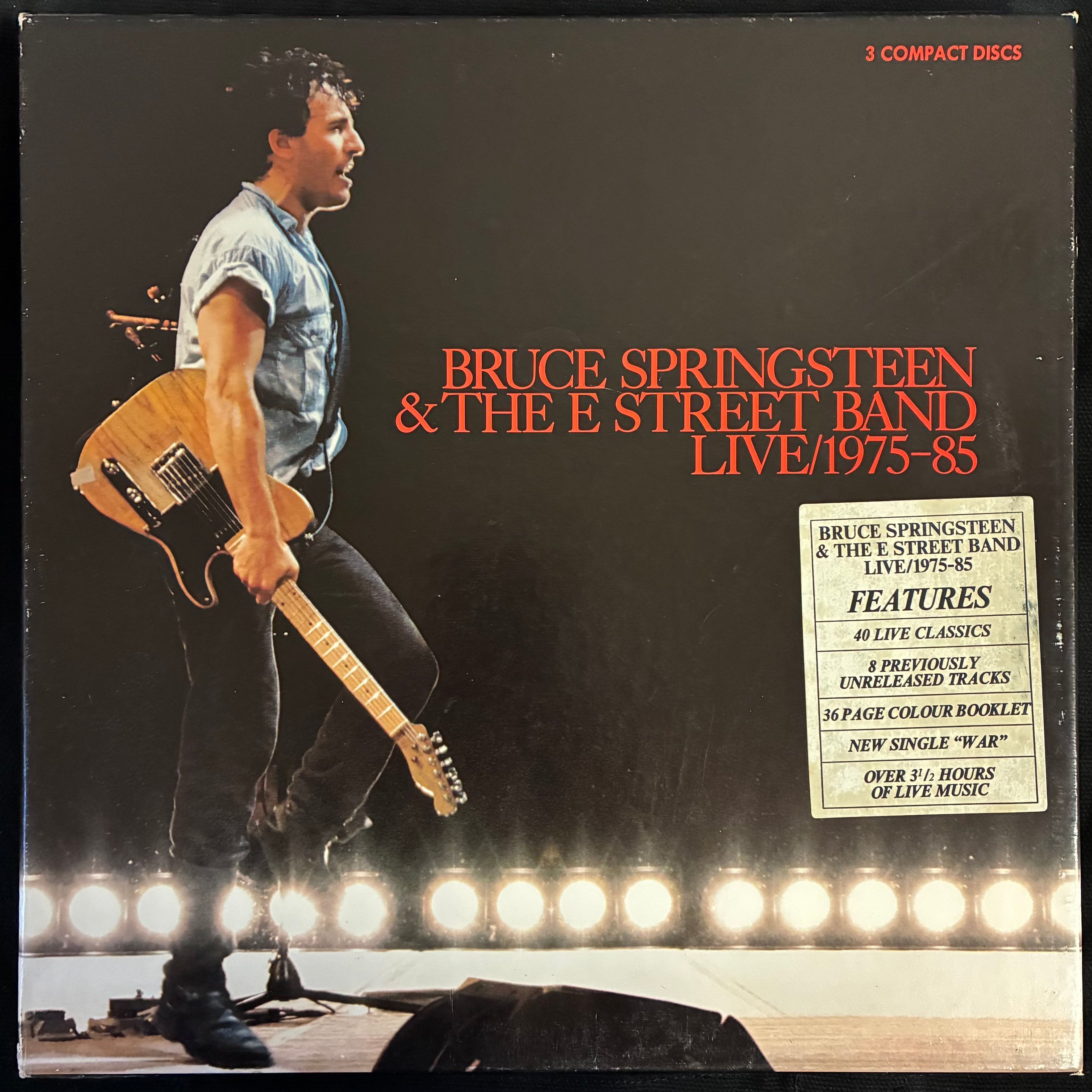 BRUCE SPRINGSTEEN & THE E STREET BAND - LIVE/1975-85 (3CD BOX SET) (USED CD BOX 1986 US M-/EX)