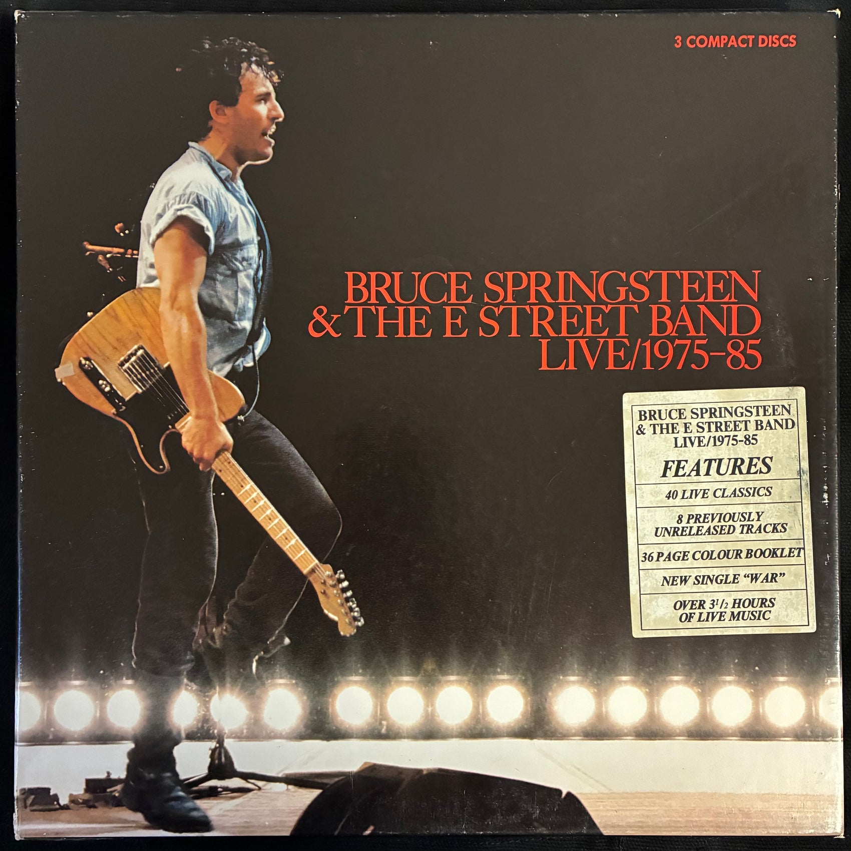 BRUCE SPRINGSTEEN & THE E STREET BAND - LIVE/1975-85 (3CD BOX SET) (USED CD BOX 1986 US M-/EX)