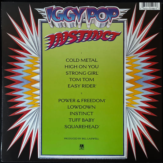 IGGY POP - INSTINCT (FIRST PRESSING) (USED VINYL 1988 US M-/EX+)