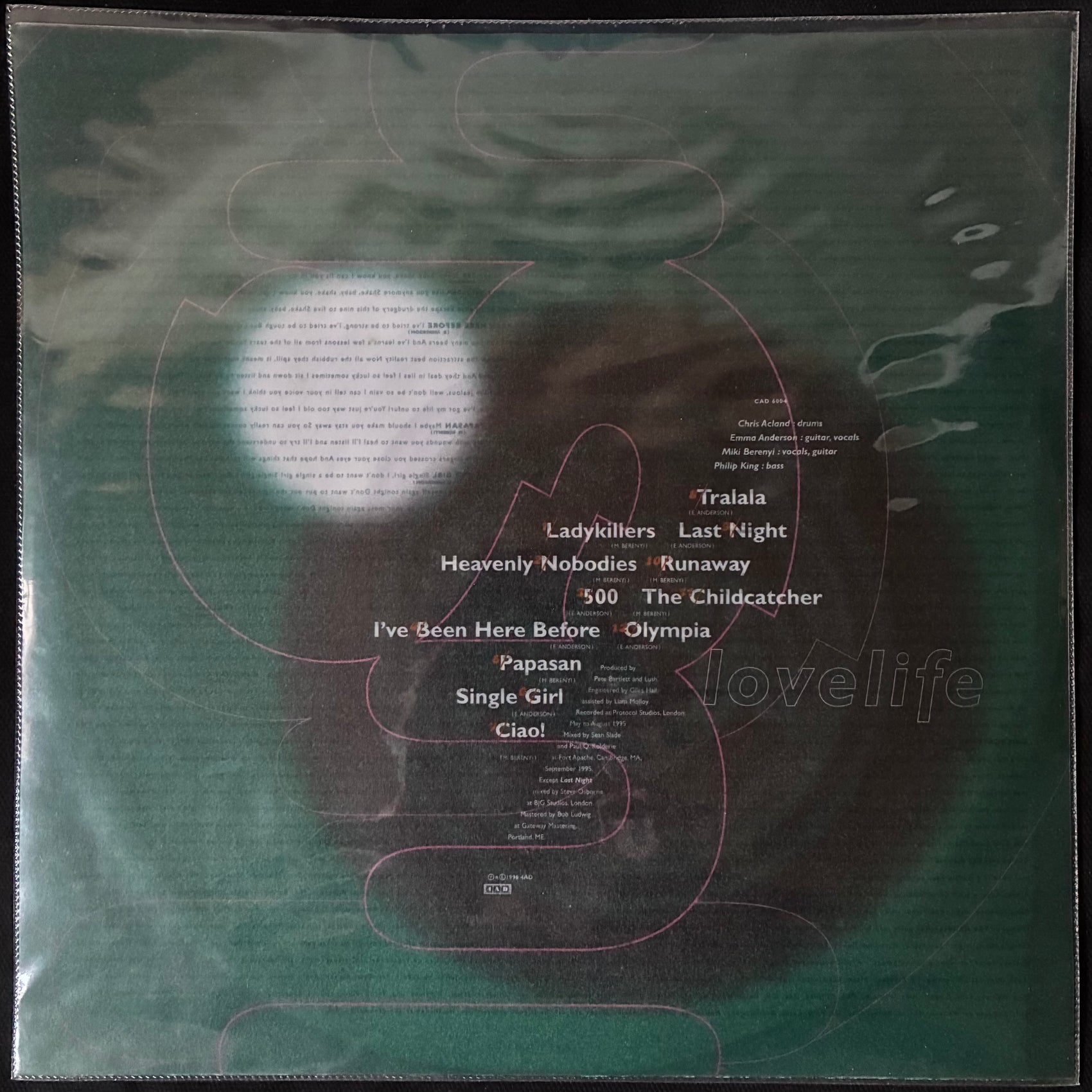 LUSH - LOVELIFE (FIRST PRESSING) (CLEAR COLOURED) (USED VINYL 1996 UK M-/M-)