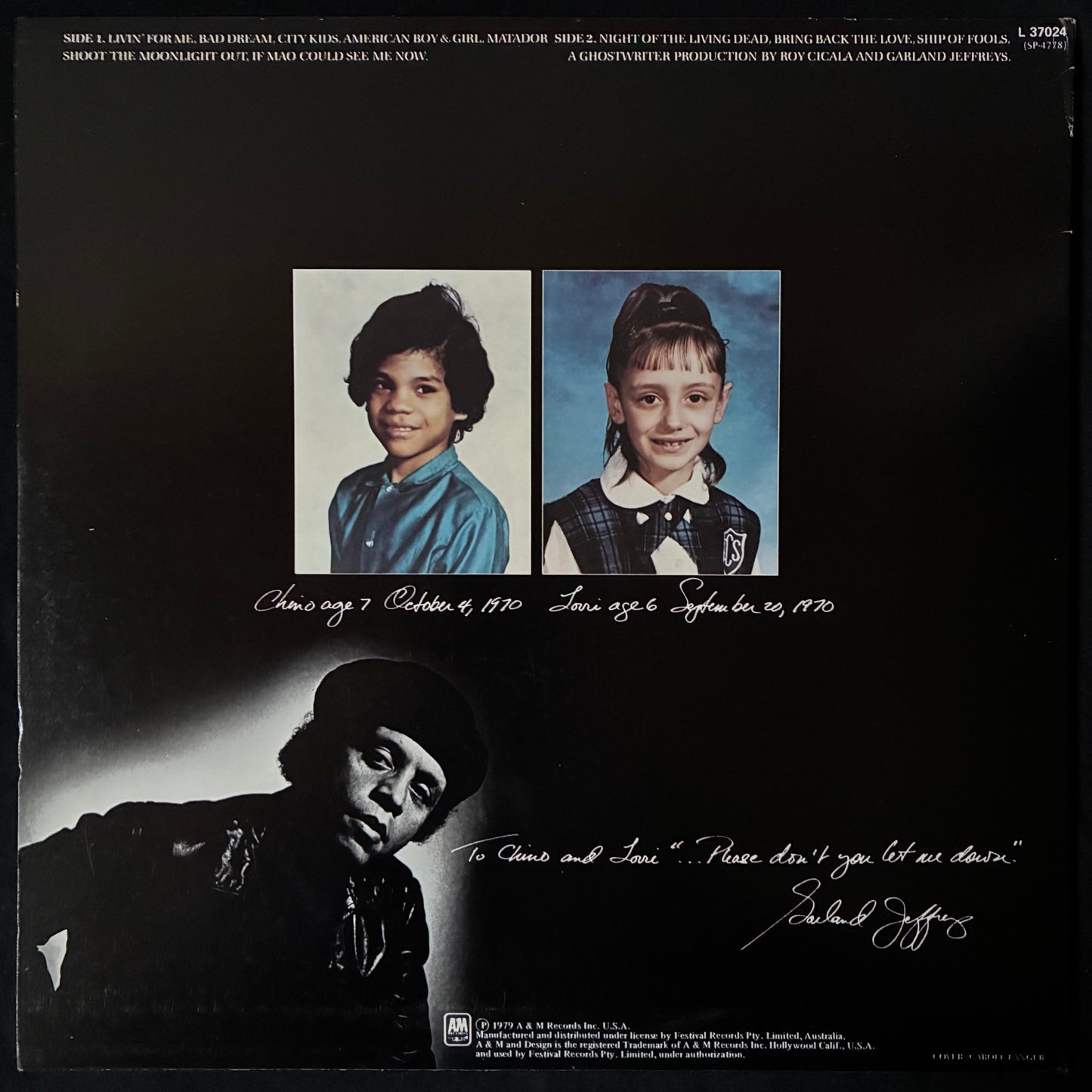 GARLAND JEFFREYS - AMERICAN BOY & GIRL (USED VINYL 1979 AUS M-/M-)