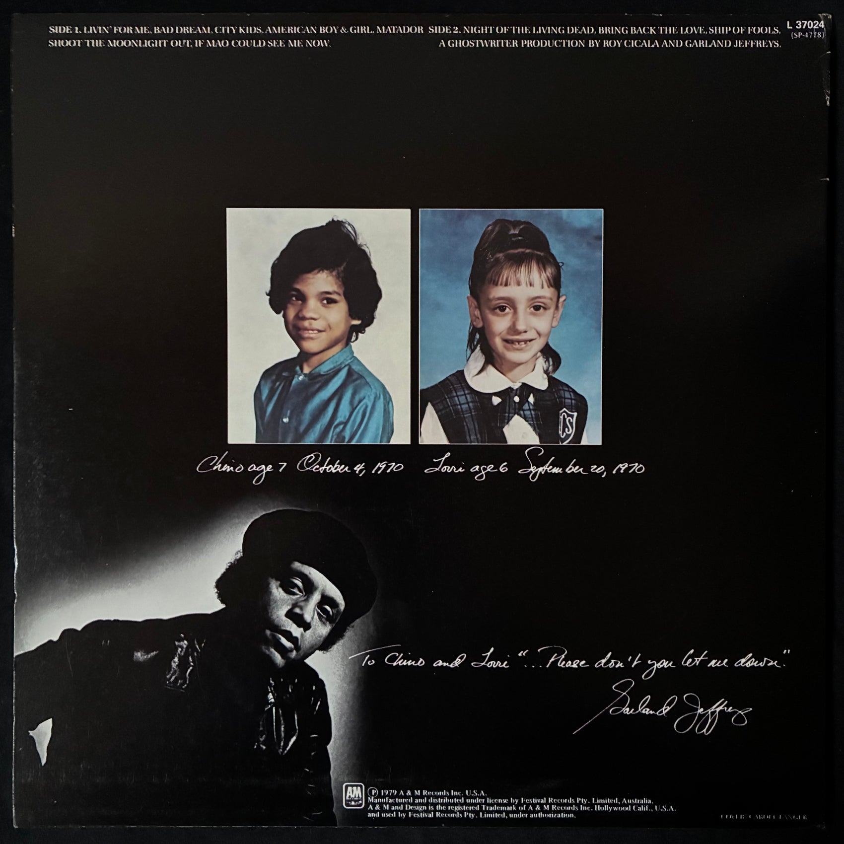 GARLAND JEFFREYS - AMERICAN BOY & GIRL (USED VINYL 1979 AUS M-/M-)