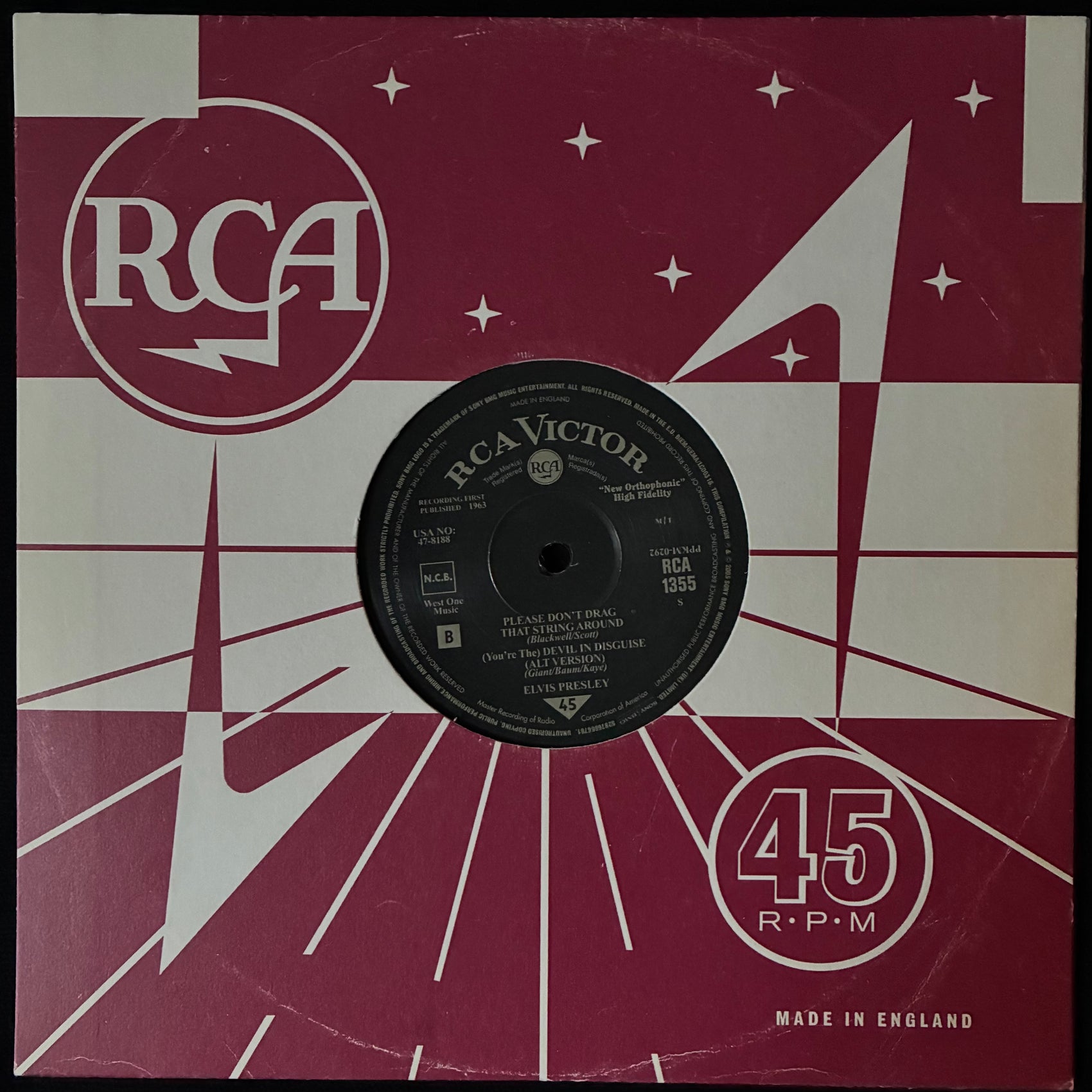 ELVIS PRESLEY - (YOU'RE THE) DEVIL IN DISGUISE (10") (USED VINYL 2005 UK M-)