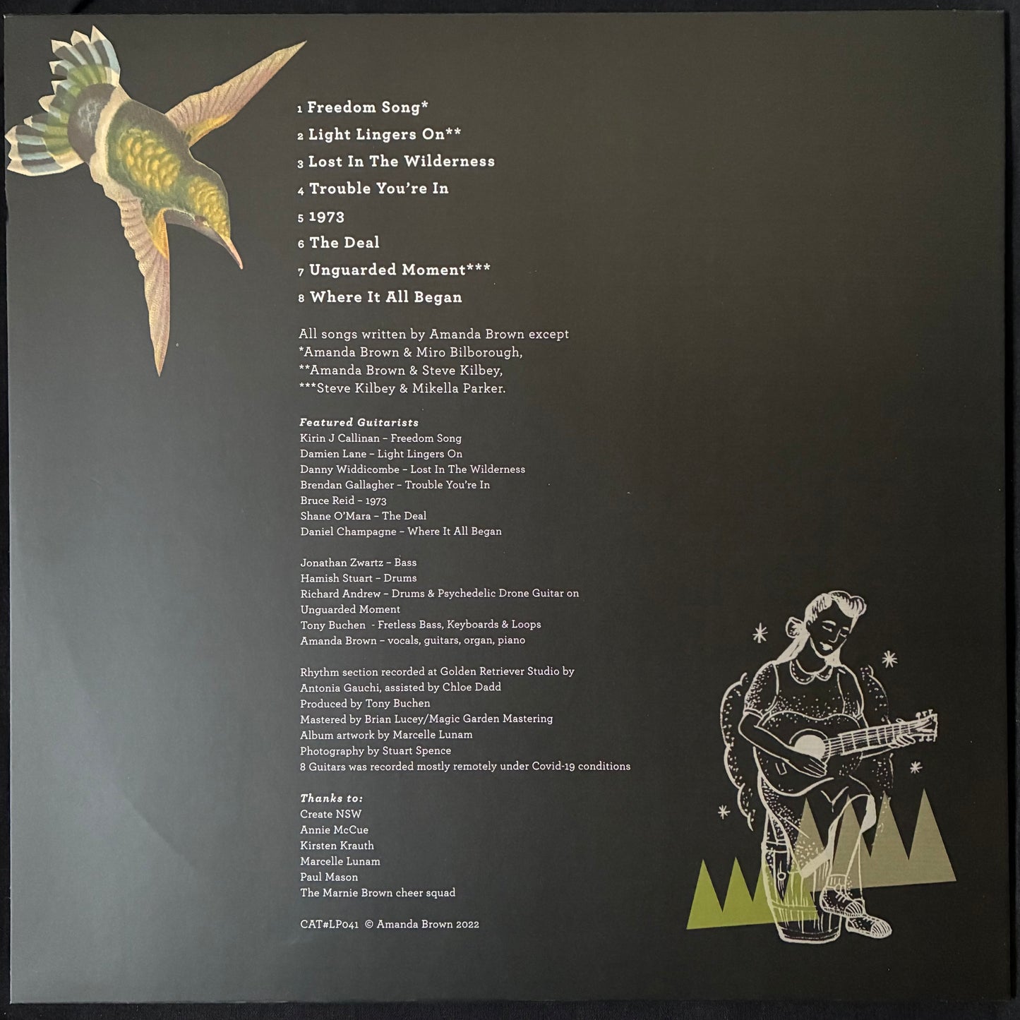 AMANDA BROWN - EIGHT GUITARS (USED VINYL 2022 AUS M-/M-)