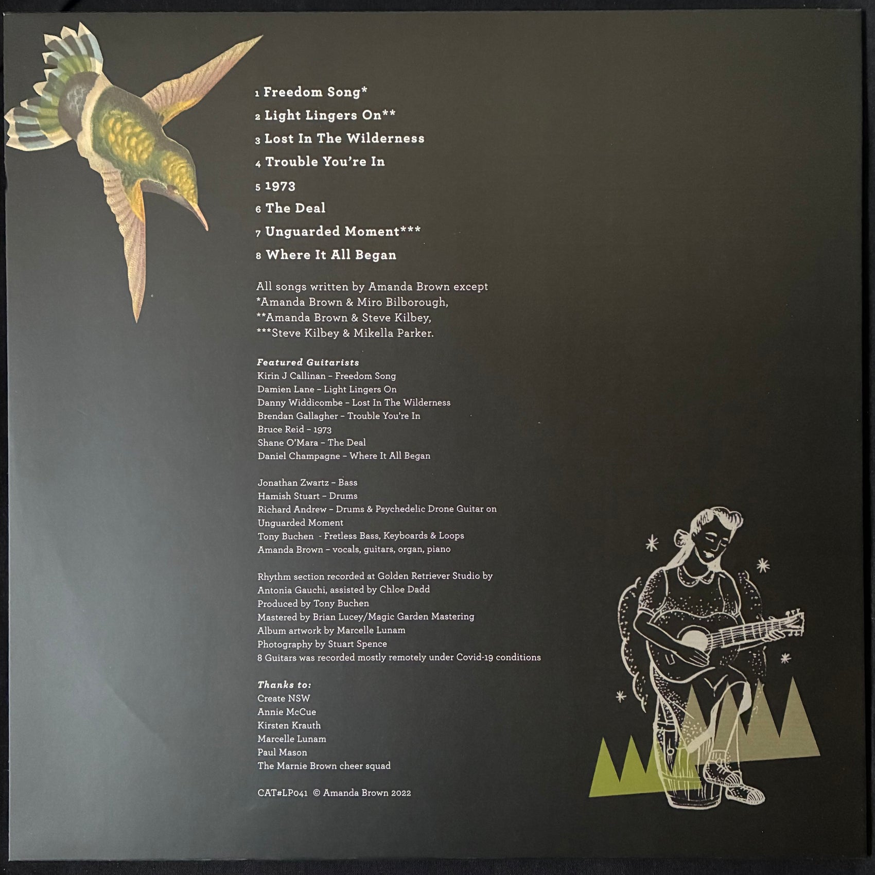 AMANDA BROWN - EIGHT GUITARS (USED VINYL 2022 AUS M-/M-)