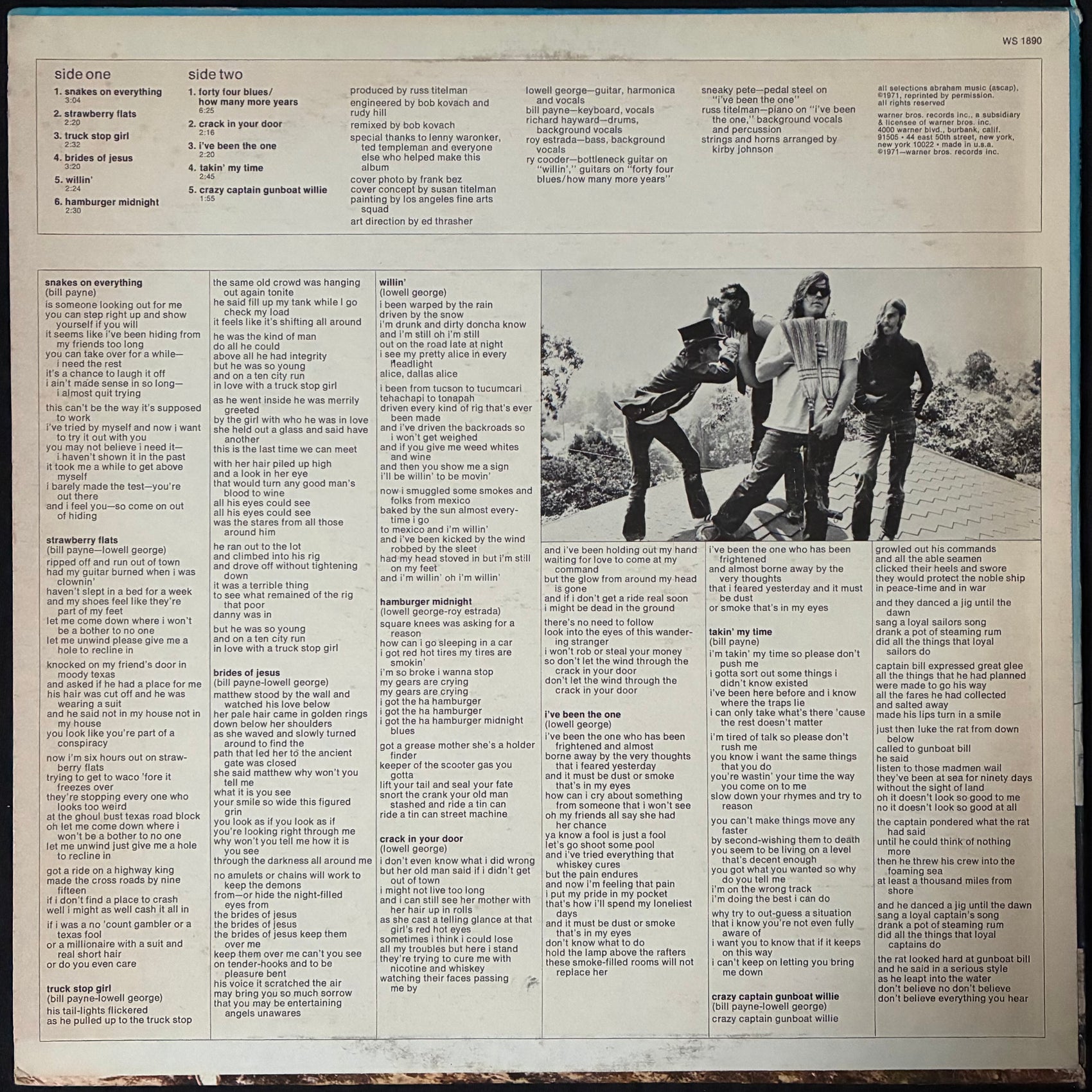 LITTLE FEAT - LITTLE FEAT (USED VINYL 1983 US M-/EX)