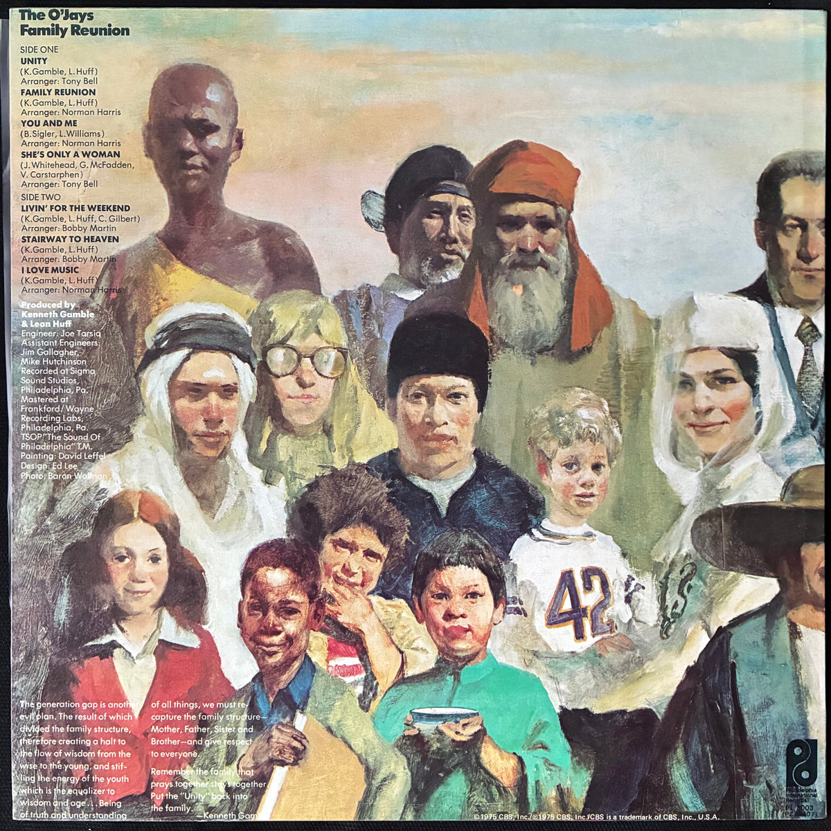 O'JAYS - FAMILY REUNION (USED VINYL 1975 AUS M-/EX+)