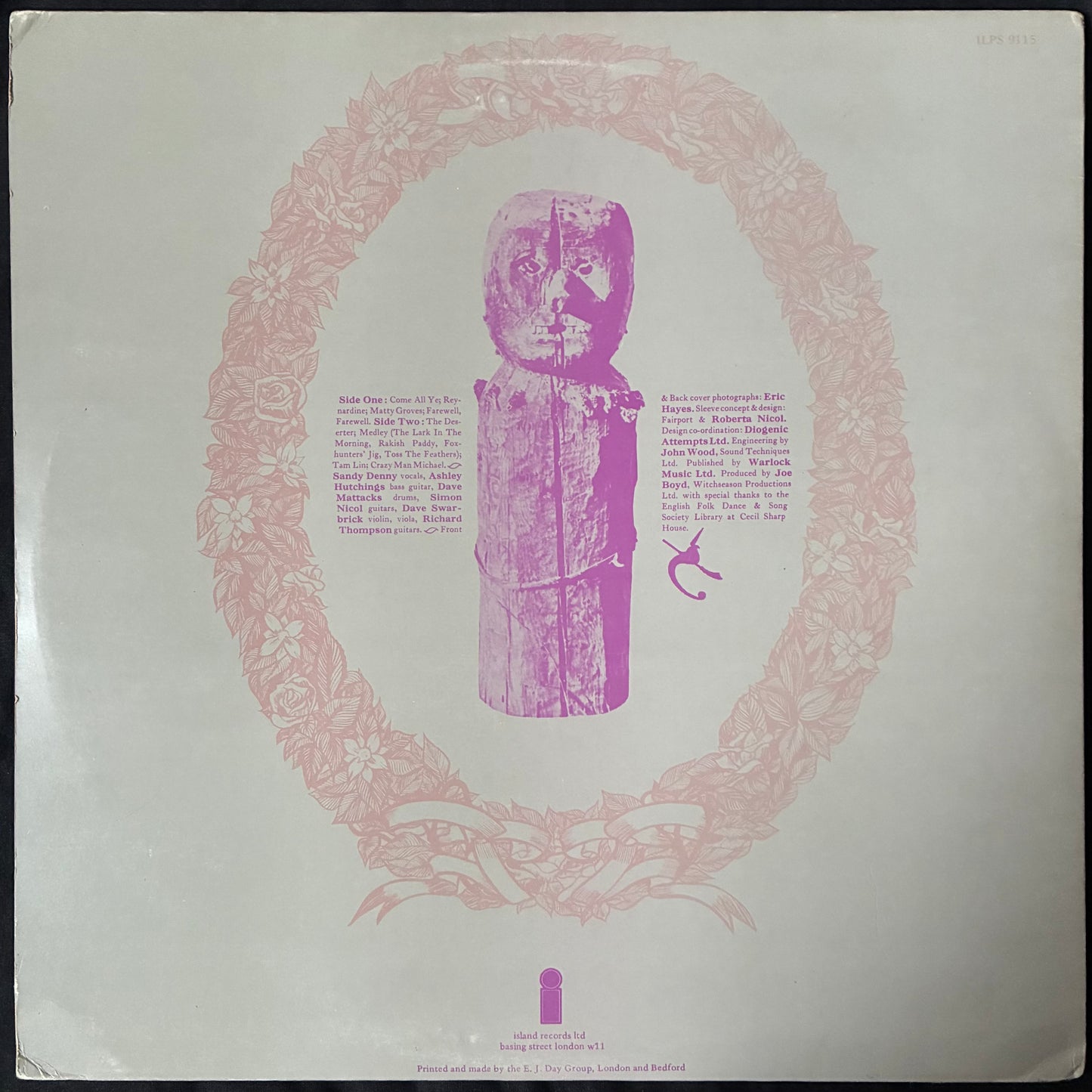 FAIRPORT CONVENTION - LIEGE & LIEF (USED VINYL 1970 UK EX+/EX)