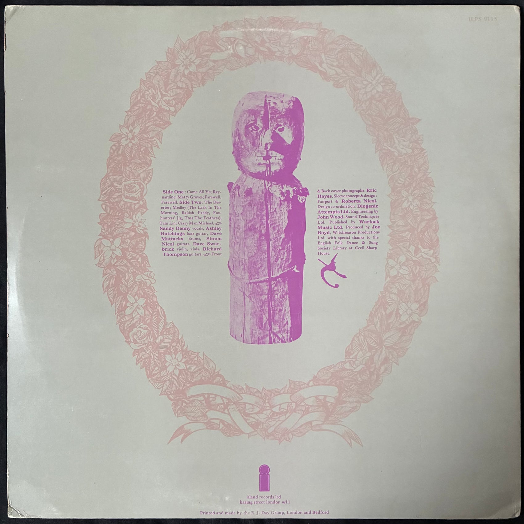 FAIRPORT CONVENTION - LIEGE & LIEF (USED VINYL 1970 UK EX+/EX)