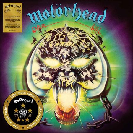MOTORHEAD - OVERKILL : 50TH ANNIVERSARY (1/2 SPEED MASTER) (BLUE/GREEN COLOURED) VINYL