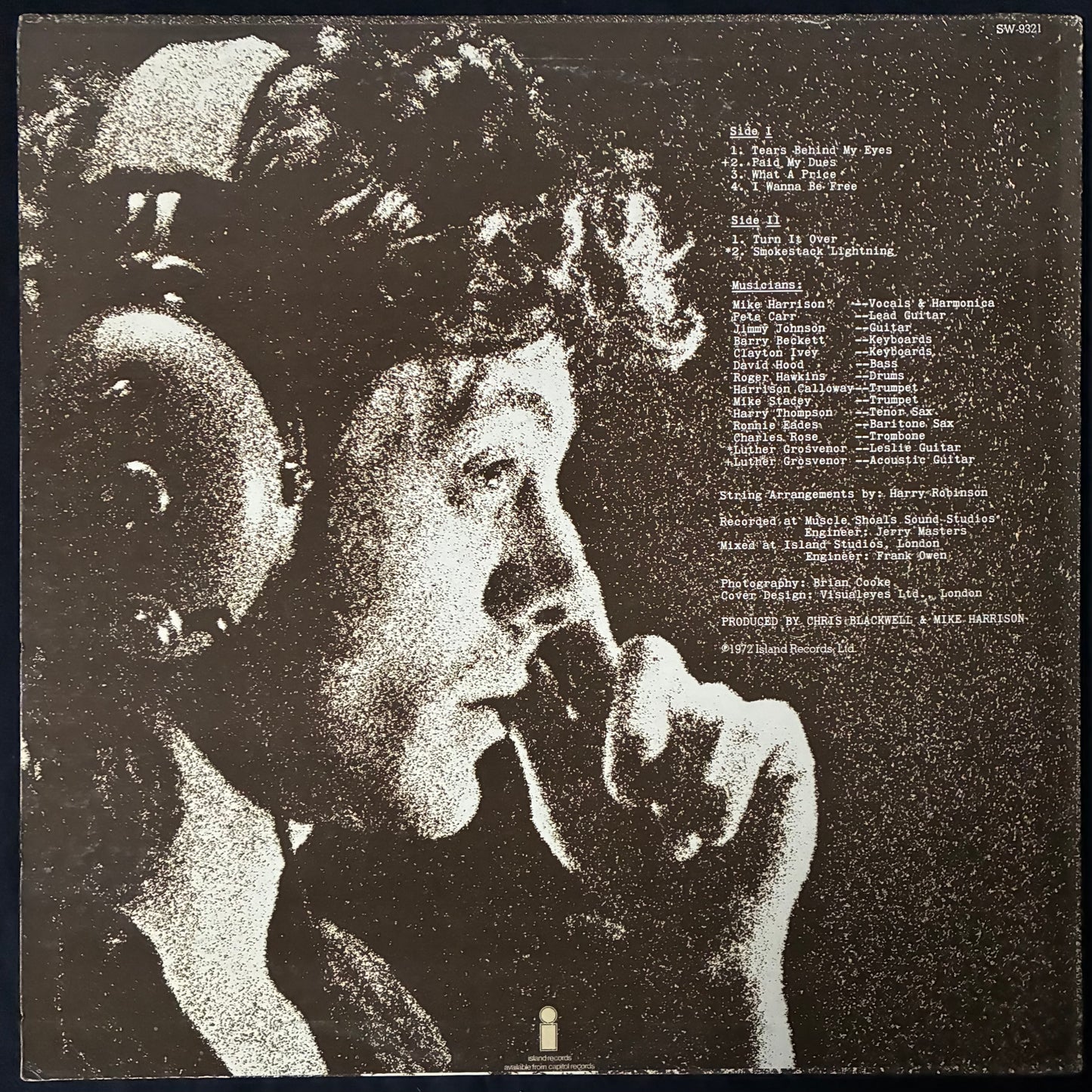 MIKE HARRISON - SMOKESTACK LIGHTNING (USED VINYL 1973 US EX+/EX+)
