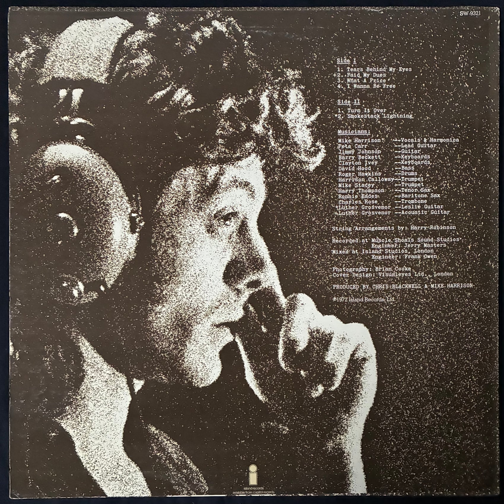 MIKE HARRISON - SMOKESTACK LIGHTNING (USED VINYL 1973 US EX+/EX+)