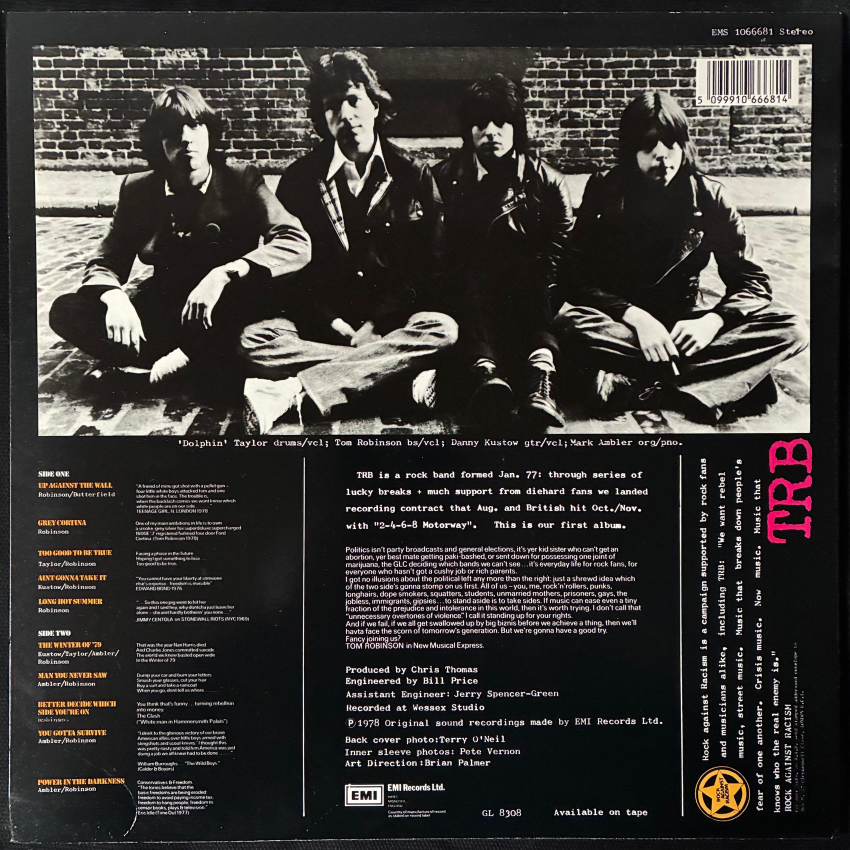 TOM ROBINSON BAND - POWER IN THE DARKNESS (USED VINYL 1985 UK M-/M-)