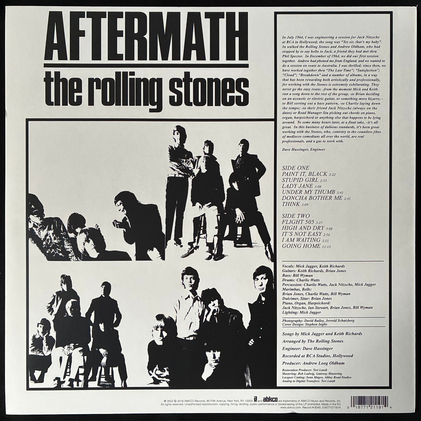 ROLLING STONES - AFTERMATH (USED VINYL 2022 EU M-/M-)