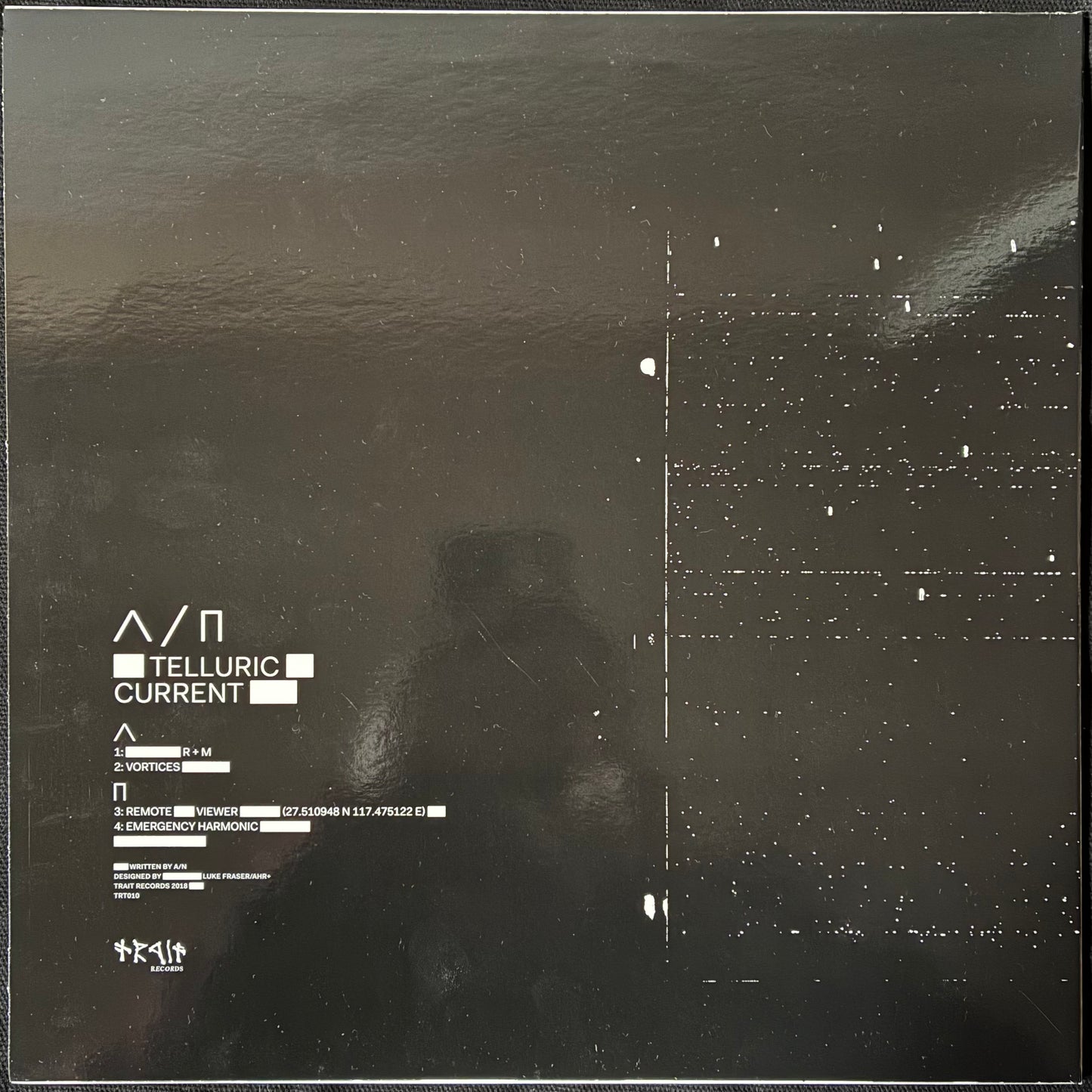 A/N - TELLURIC CURRENT (MLP) (CLEAR/SPOTTED) (USED VINYL 2019 AUS M-/M-)