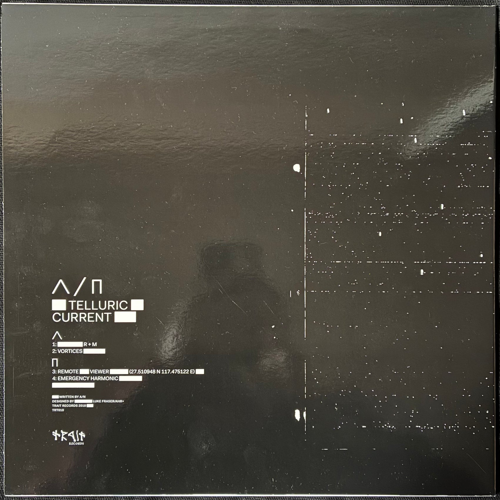 A/N - TELLURIC CURRENT (MLP) (CLEAR/SPOTTED) (USED VINYL 2019 AUS M-/M-)