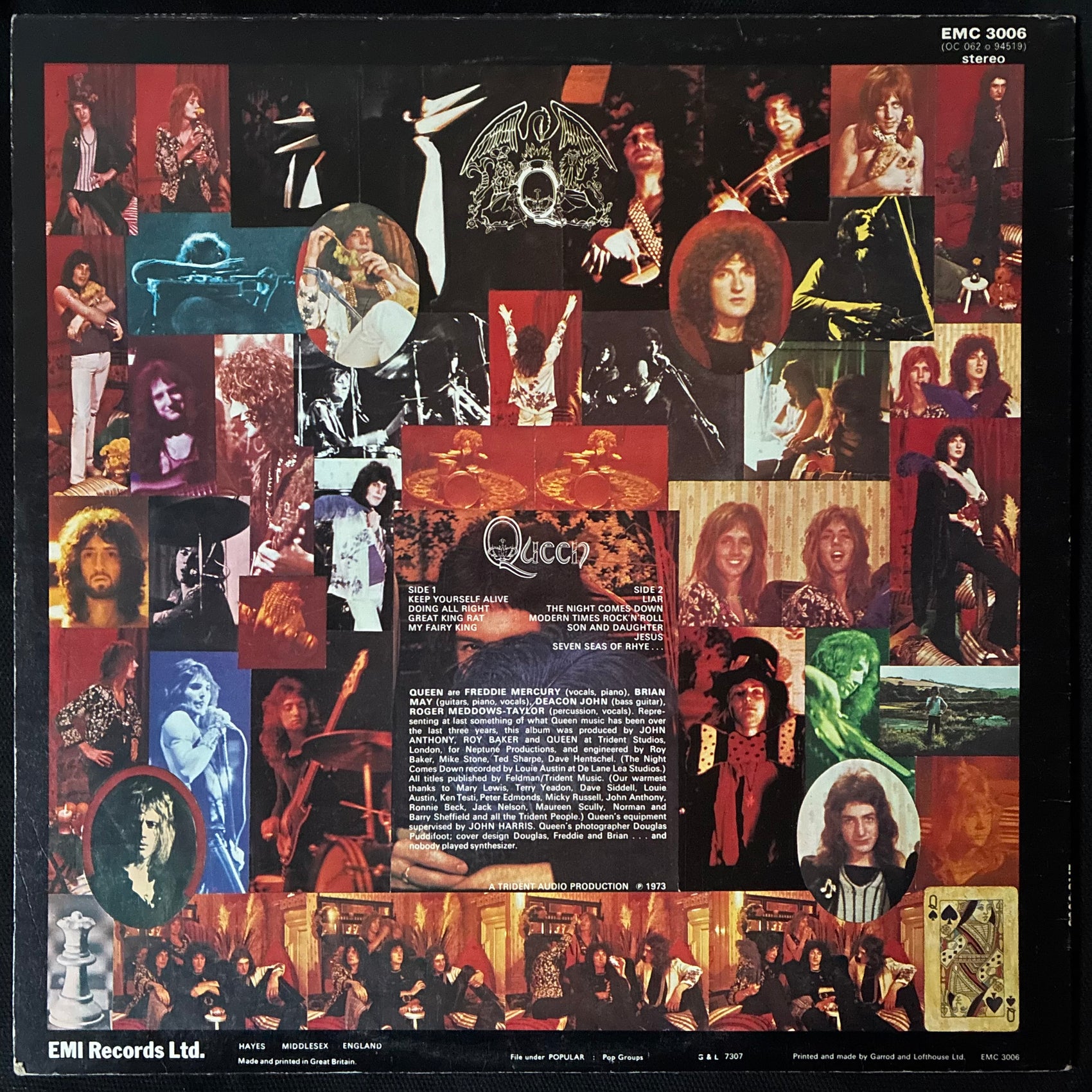 QUEEN - QUEEN (USED VINYL 1973 UK M-/EX)