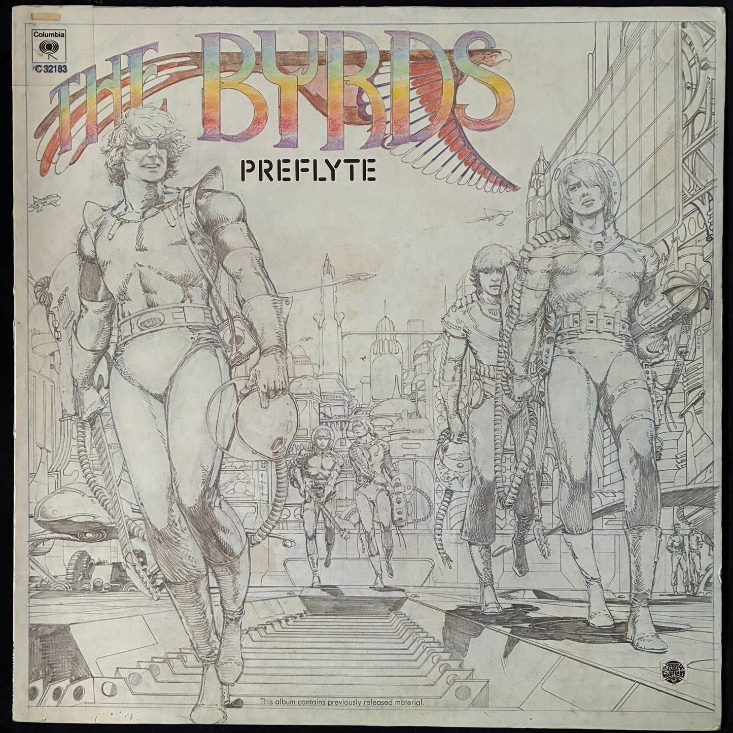 BYRDS - PREFLYTE (USED VINYL 1973 US M-/EX-)