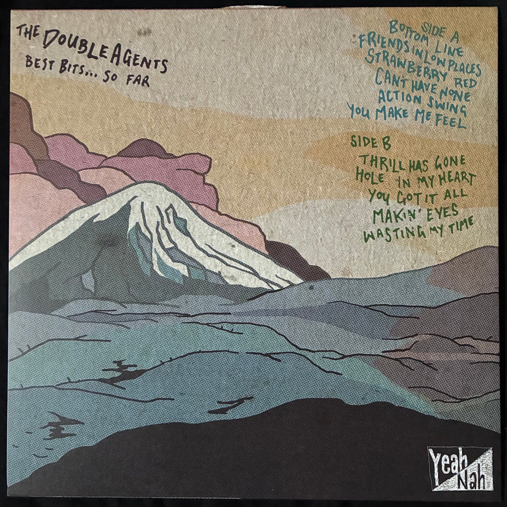 DOUBLE AGENTS - BEST BITS... SO FAR (GREEN/BLUE COLOURED) (USED VINYL 2023 AUS M-/EX-)