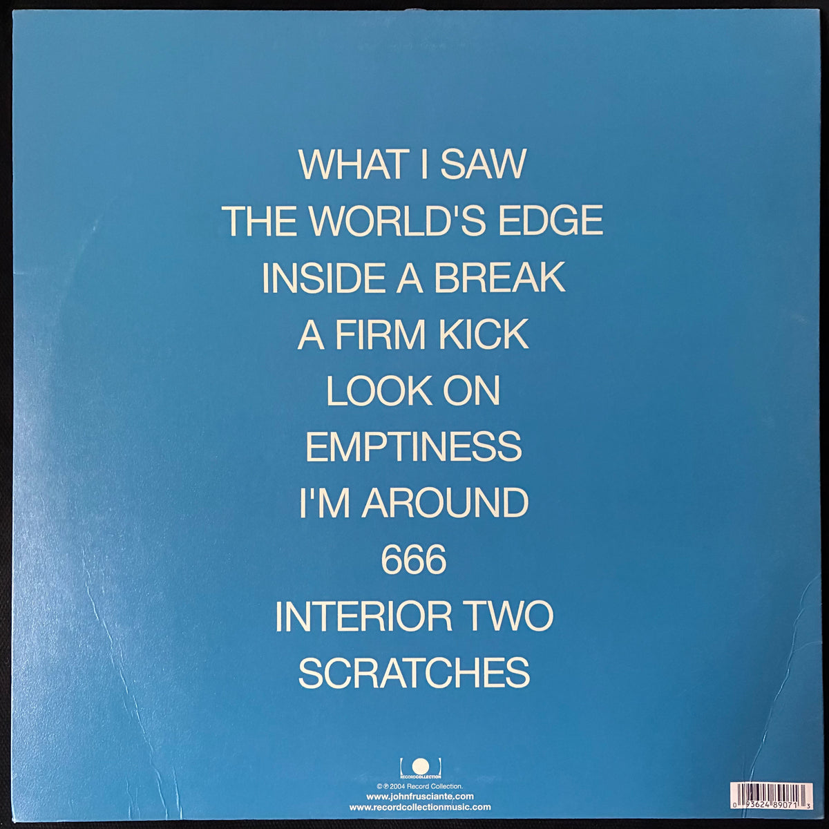JOHN FRUSCIANTE - INSIDE OF EMPTINESS (WITHDRAWN FIRST PRESSING) (USED VINYL 2004 EU M-/EX)