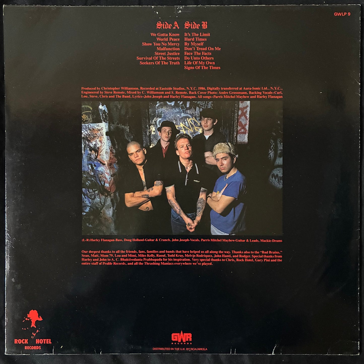 CRO-MAGS - THE AGE OF QUARREL (USED VINYL 1987 UK M-/EX)