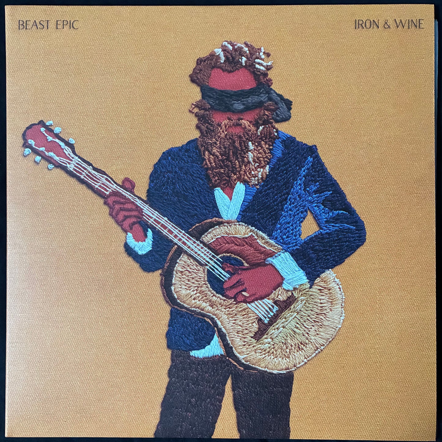 IRON & WINE - BEAST EPIC (2LP) (RED/BLUE COLOURED) (FIRST PRESSING) (USED VINYL 2017 M-/M-)