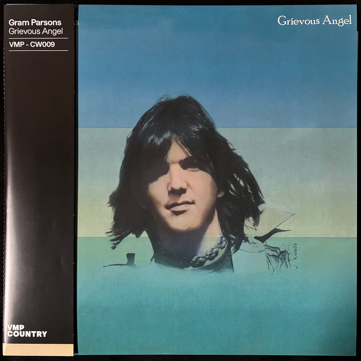 GRAM PARSONS - GREVOUS ANGEL (VMP GREEN/BLUE) (USED VINYL 2021 US M-/M-)