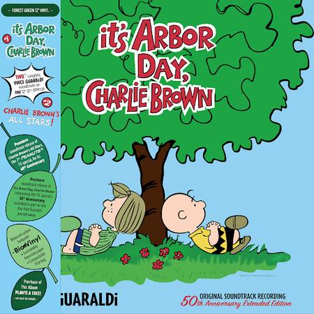 VINCE GUARALDI - IT'S ARBOR DAY, CHARLIE BROWN : 50TH/60TH ANNIVERSARY (FOREST GREEN COLOURED) VINYL