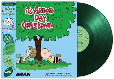 VINCE GUARALDI - IT'S ARBOR DAY, CHARLIE BROWN : 50TH/60TH ANNIVERSARY (FOREST GREEN COLOURED) VINYL