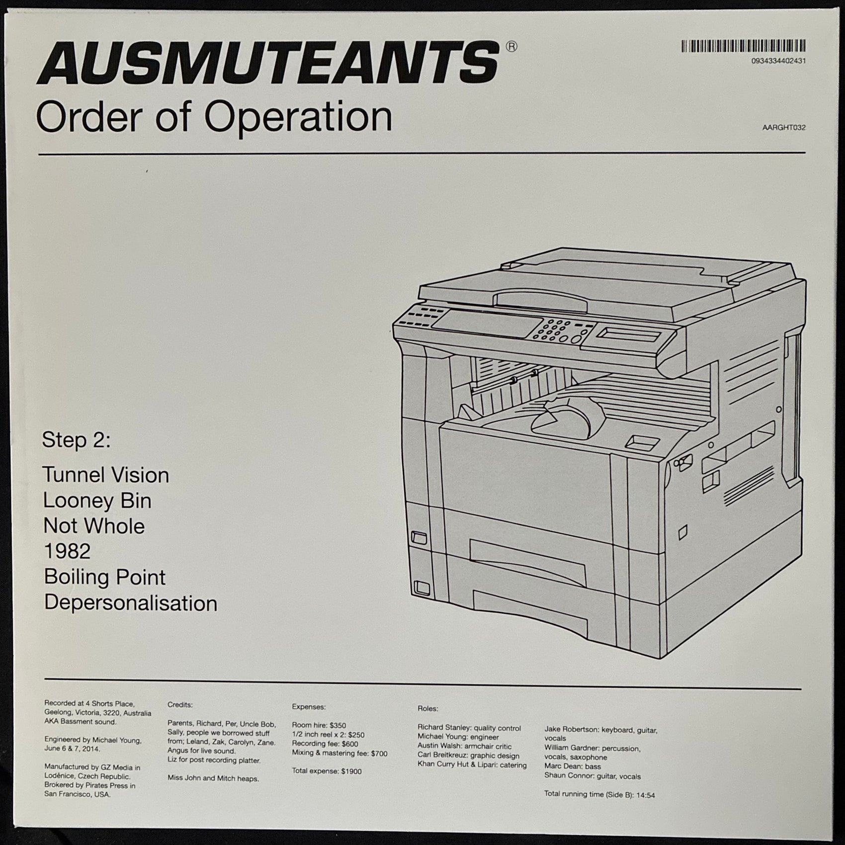 AUSMUTEANTS - ORDER OF OPERATION (USED VINYL 2014 AUS M-/M-)