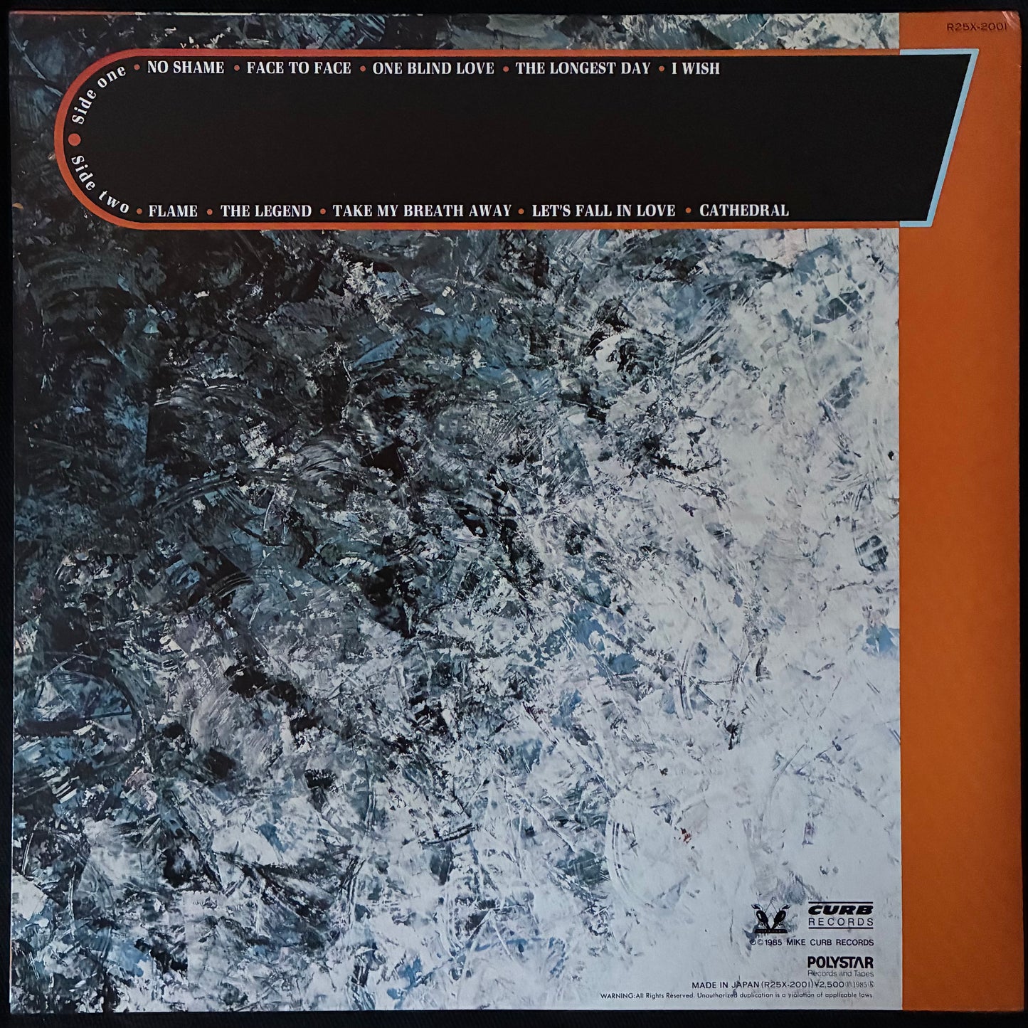 REAL LIFE - FLAME (USED VINYL 1985 JAPAN EX+/EX+)
