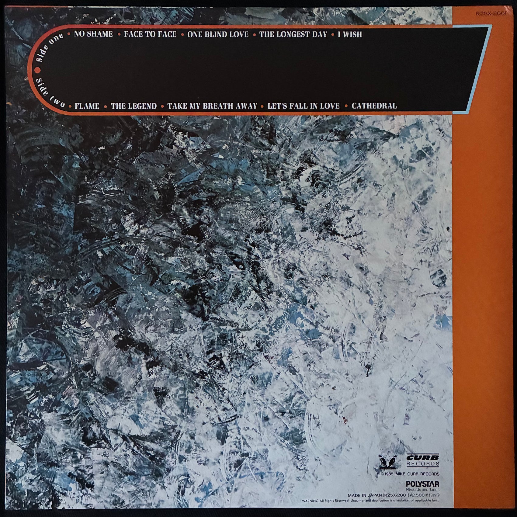REAL LIFE - FLAME (USED VINYL 1985 JAPAN EX+/EX+)