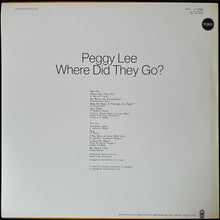Load image into Gallery viewer, PEGGY LEE - WHERE DID THEY GO? (USED VINYL 1976 AUS M-/EX)
