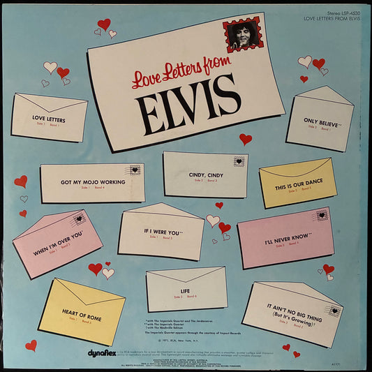 ELVIS PRESLEY - LOVE LETTERS FROM ELVIS (USED VINYL 1971 AUS M-/EX+)