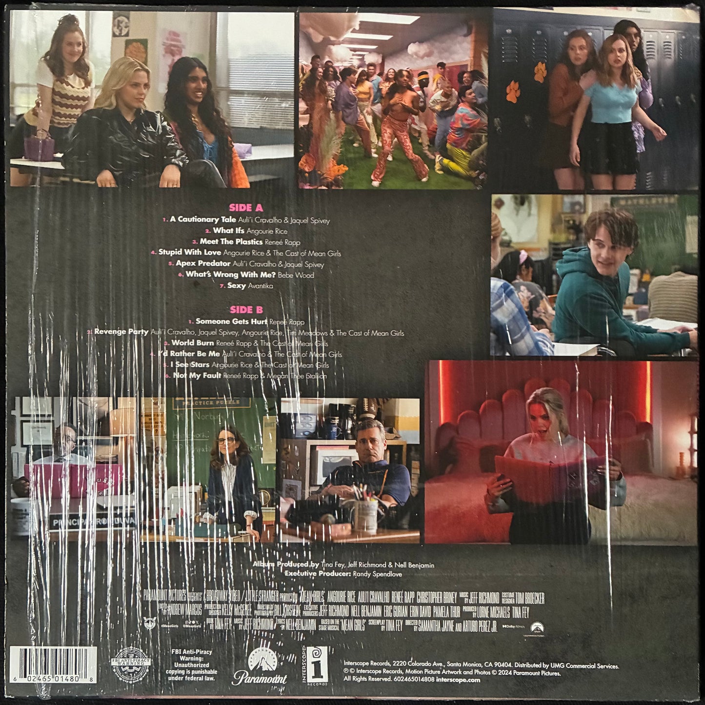 VARIOUS ARTISTS - MEAN GIRLS OST (PINK MARBLED COLOURED) (USED VINYL 2024 US M-/M-)