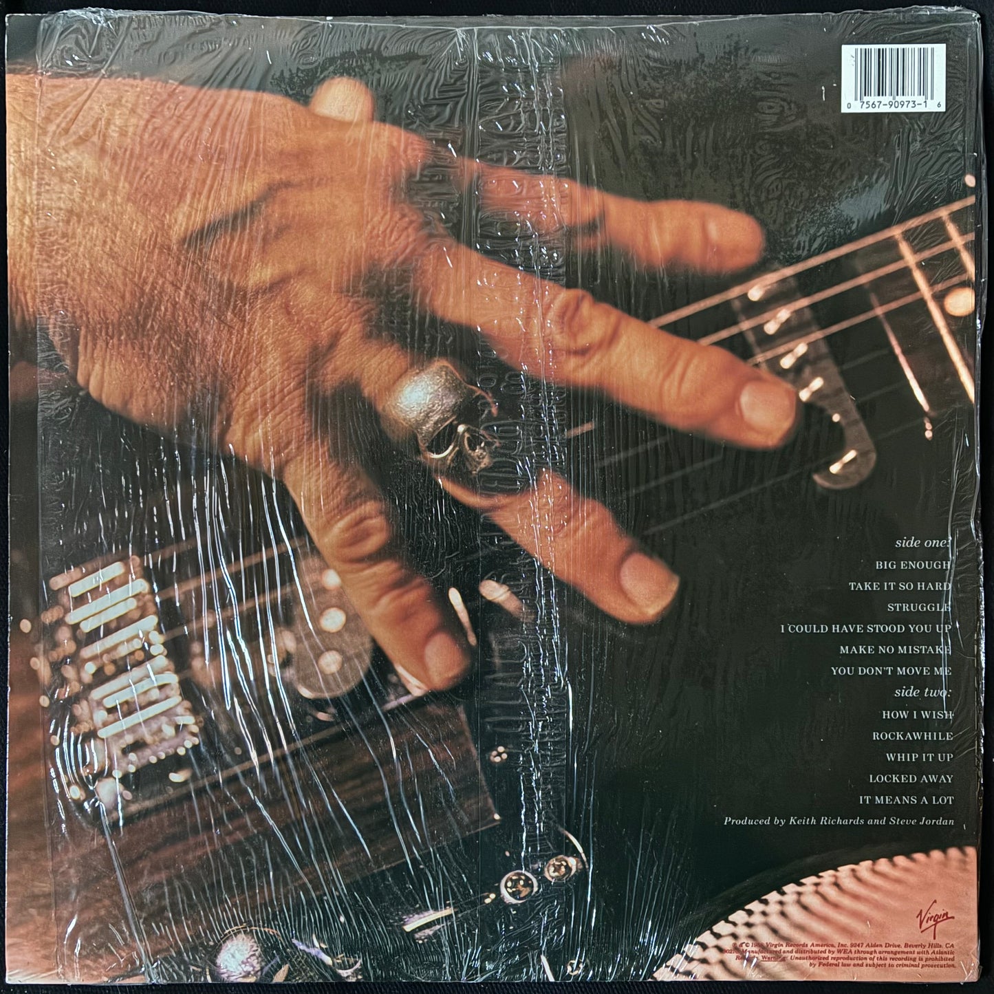 KEITH RICHARDS - TALK IS CHEAP (FIRST PRESSING) (USED VINYL 1988 US M-/EX+)