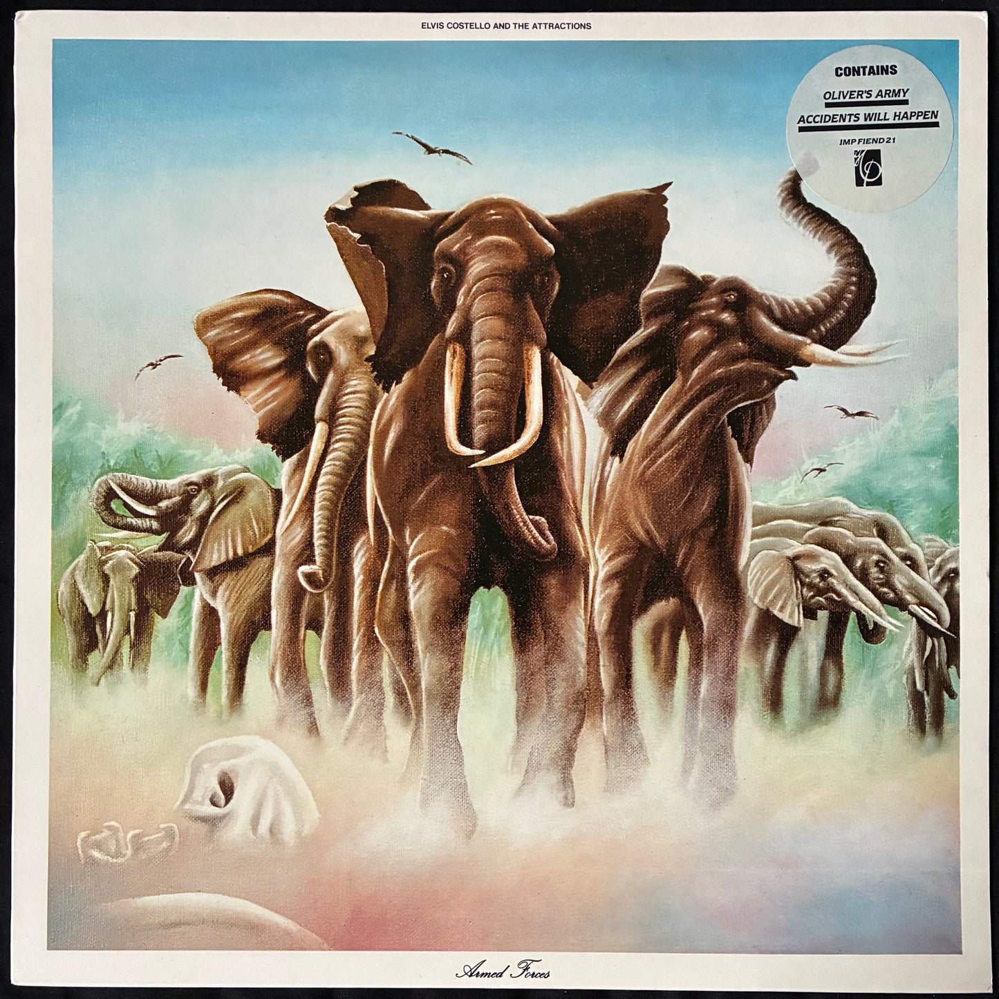 ELVIS COSTELLO AND THE ATTRACTIONS - ARMED FORCES (USED VINYL 1984 UK M-/M-)