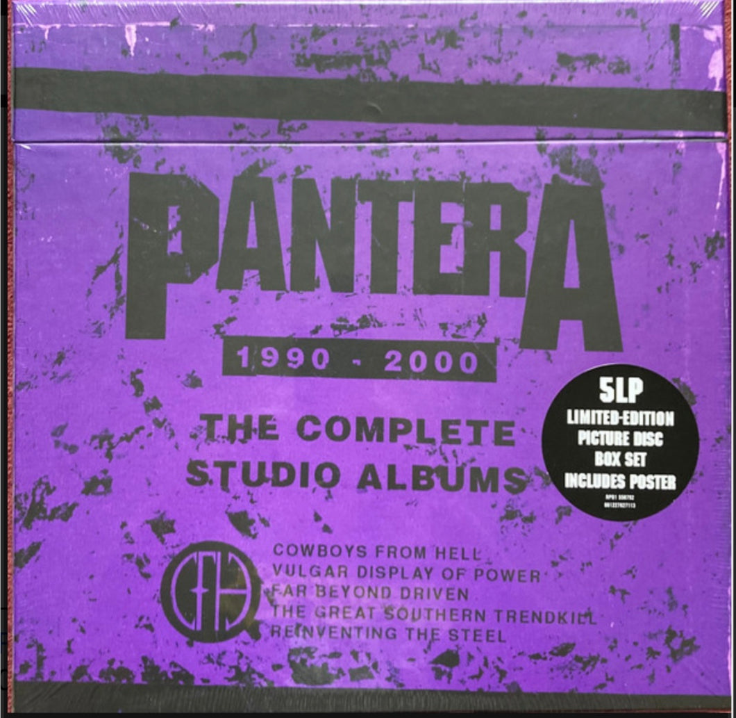 PANTERA – THE COMPLETE STUDIO ALBUMS 1990-2000 (5 LP LTD ED PICTURE DISC BOX SET) VINYL